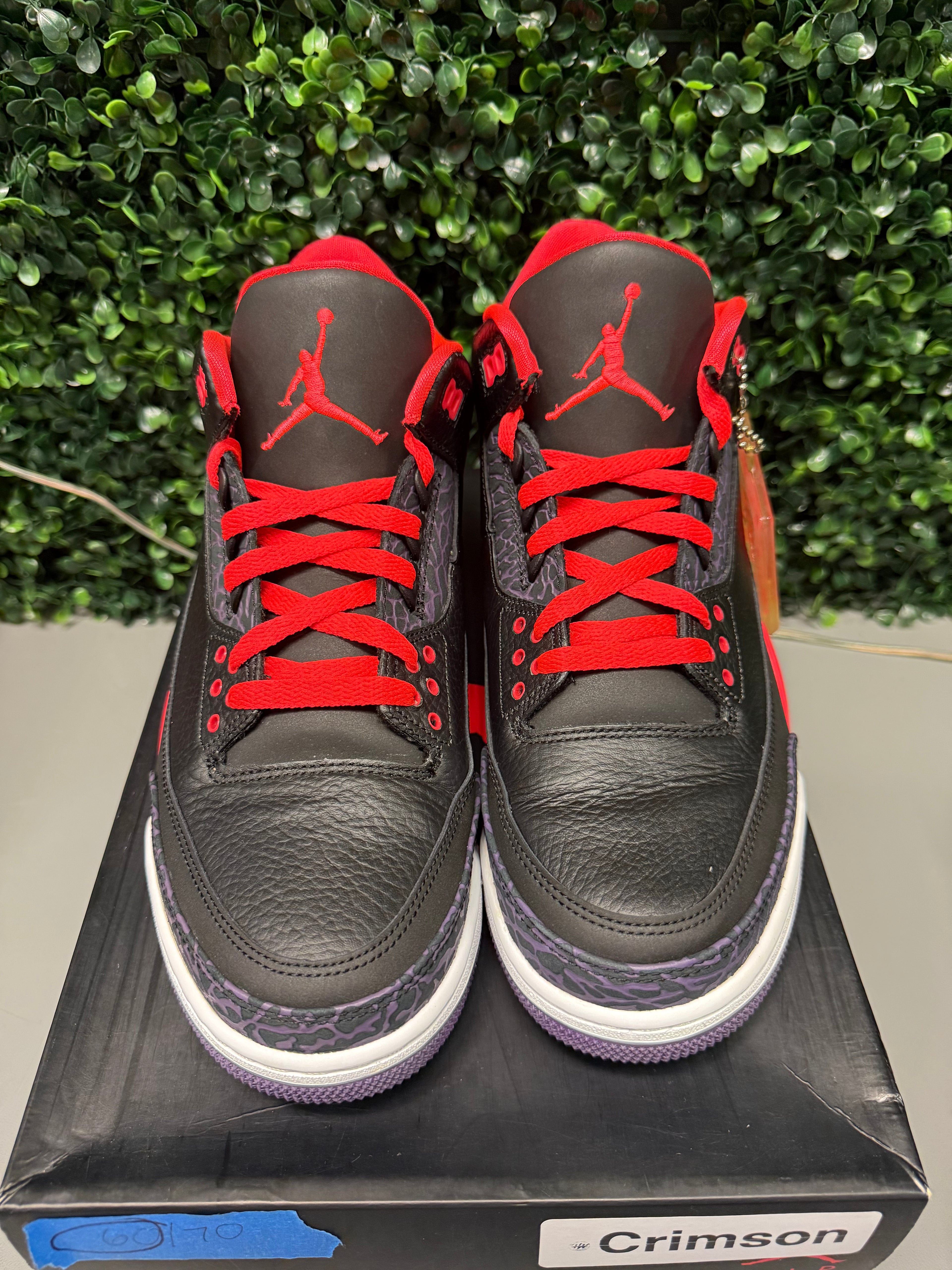 Jordan 3 "Crimson" Size 10 Preowned
