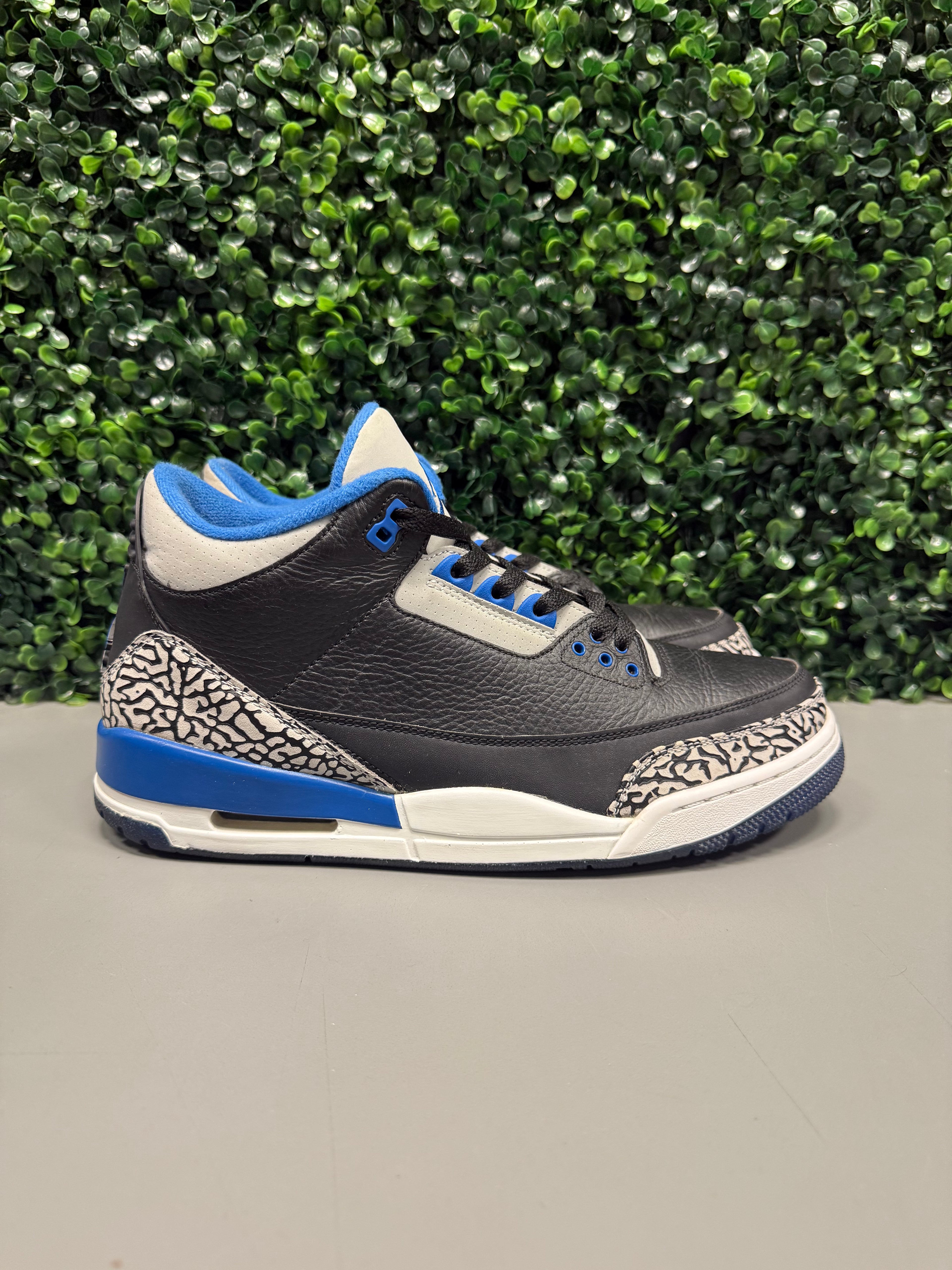 Jordan 3 "Sport Blue" Size 10.5 Preowned