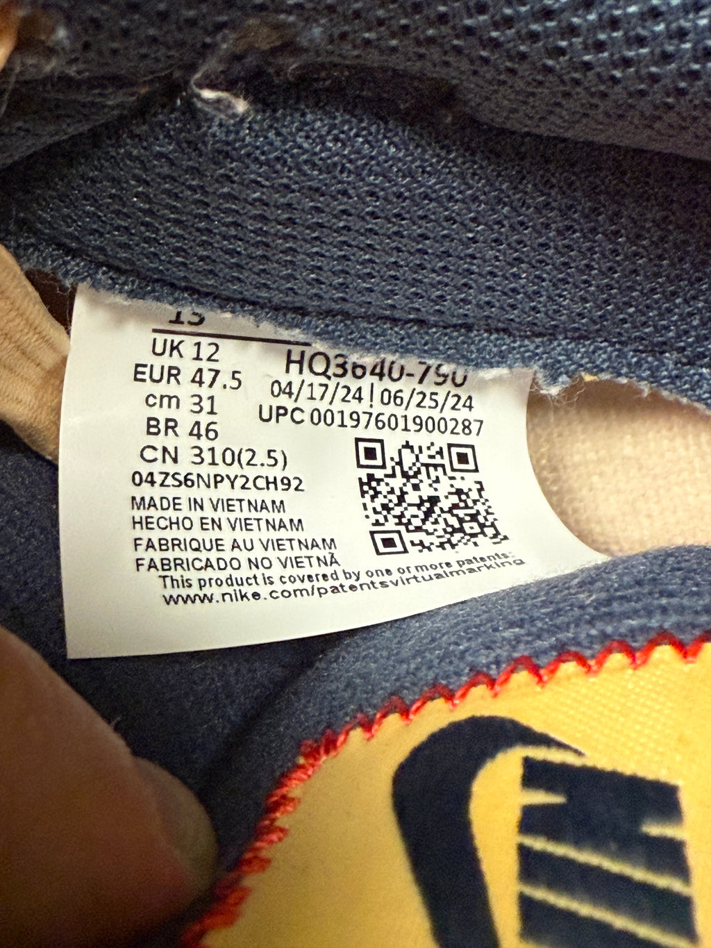 Nike Dunk Low "Sketch" Size 13 Preowned