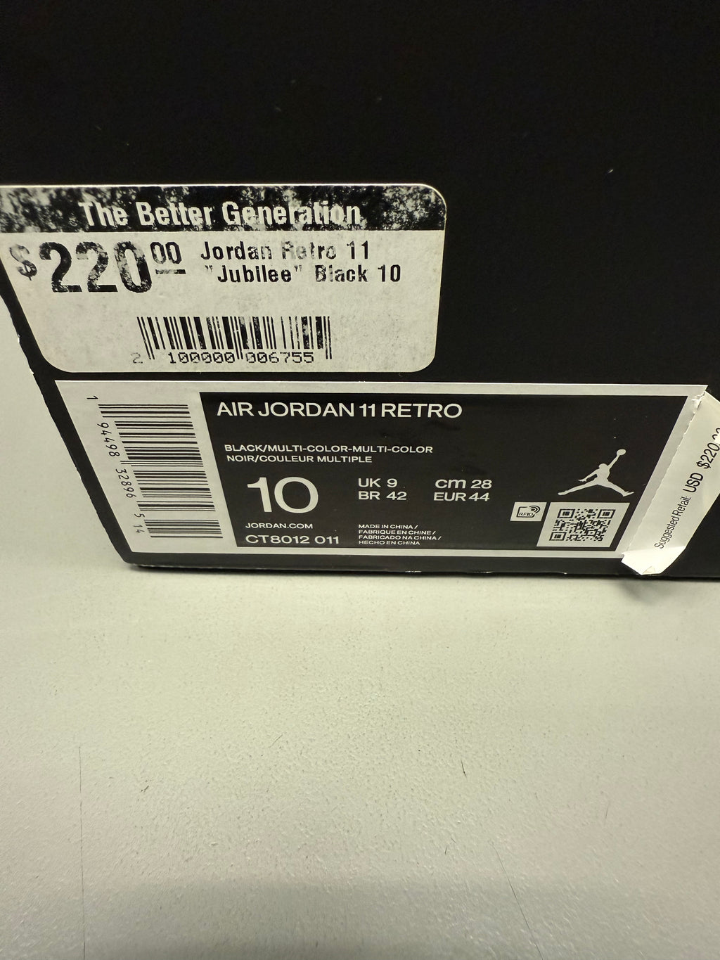 Jordan 11 High "Jubilee” Size 10 Preowned