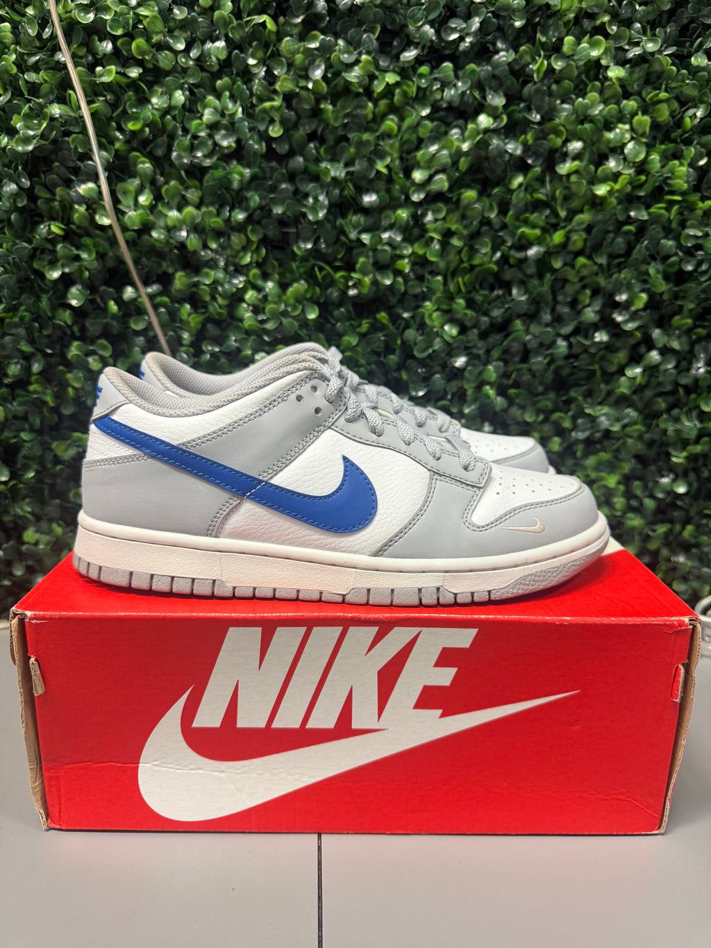 Nike Dunk Low "Wolf Grey Royal" Size 7Y / 8.5W Preowned