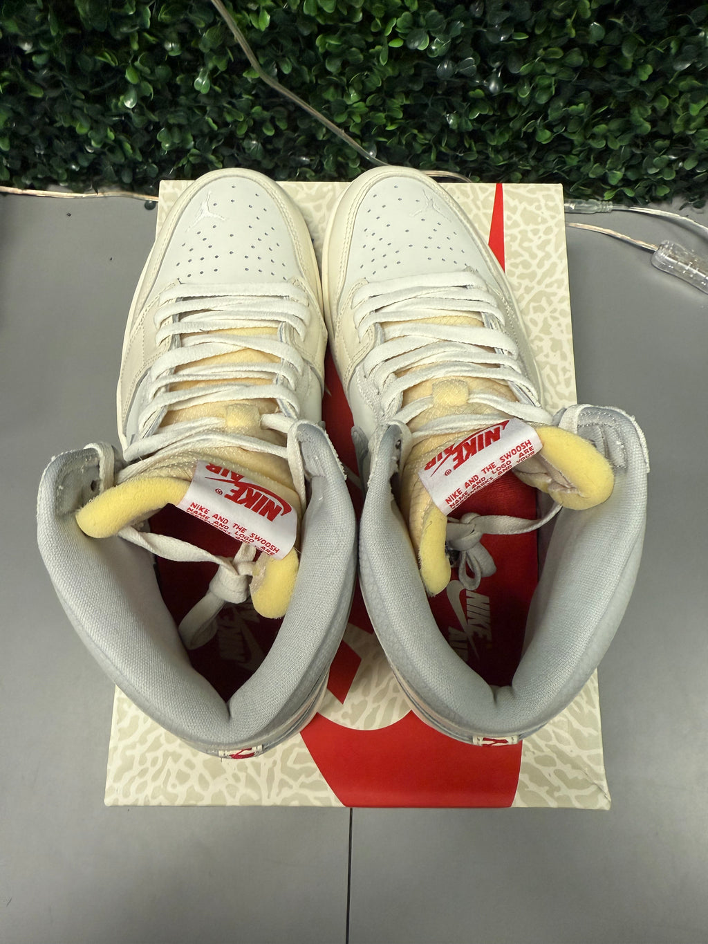 Jordan 1 High "Sail University Red" Size 13 Tried On