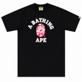 BAPE ABC Camo College Tee 'Black/Pink'