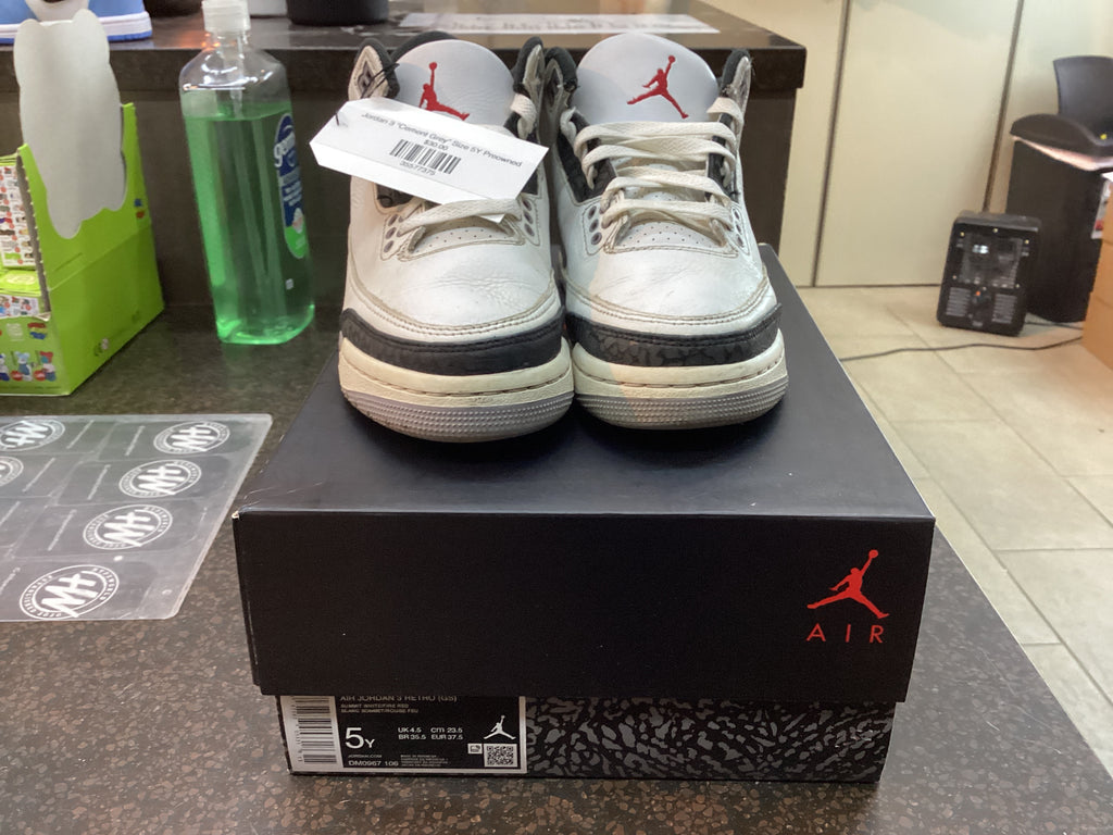 Jordan 3 “Cement Grey” Size 5Y Preowned