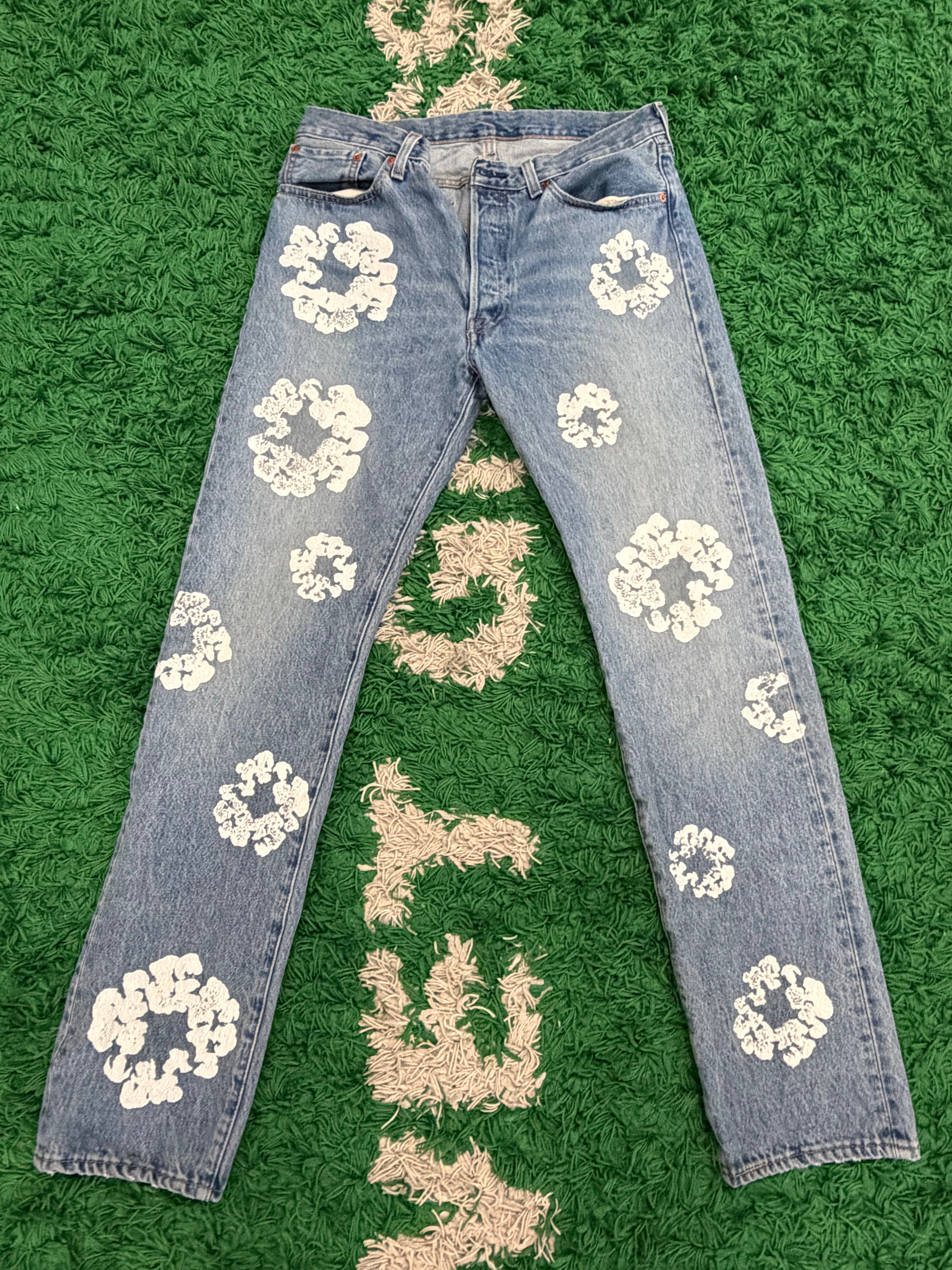 Denim Tears x Levi's Cotton Wreath Jean Light Wash "W34 X L34"