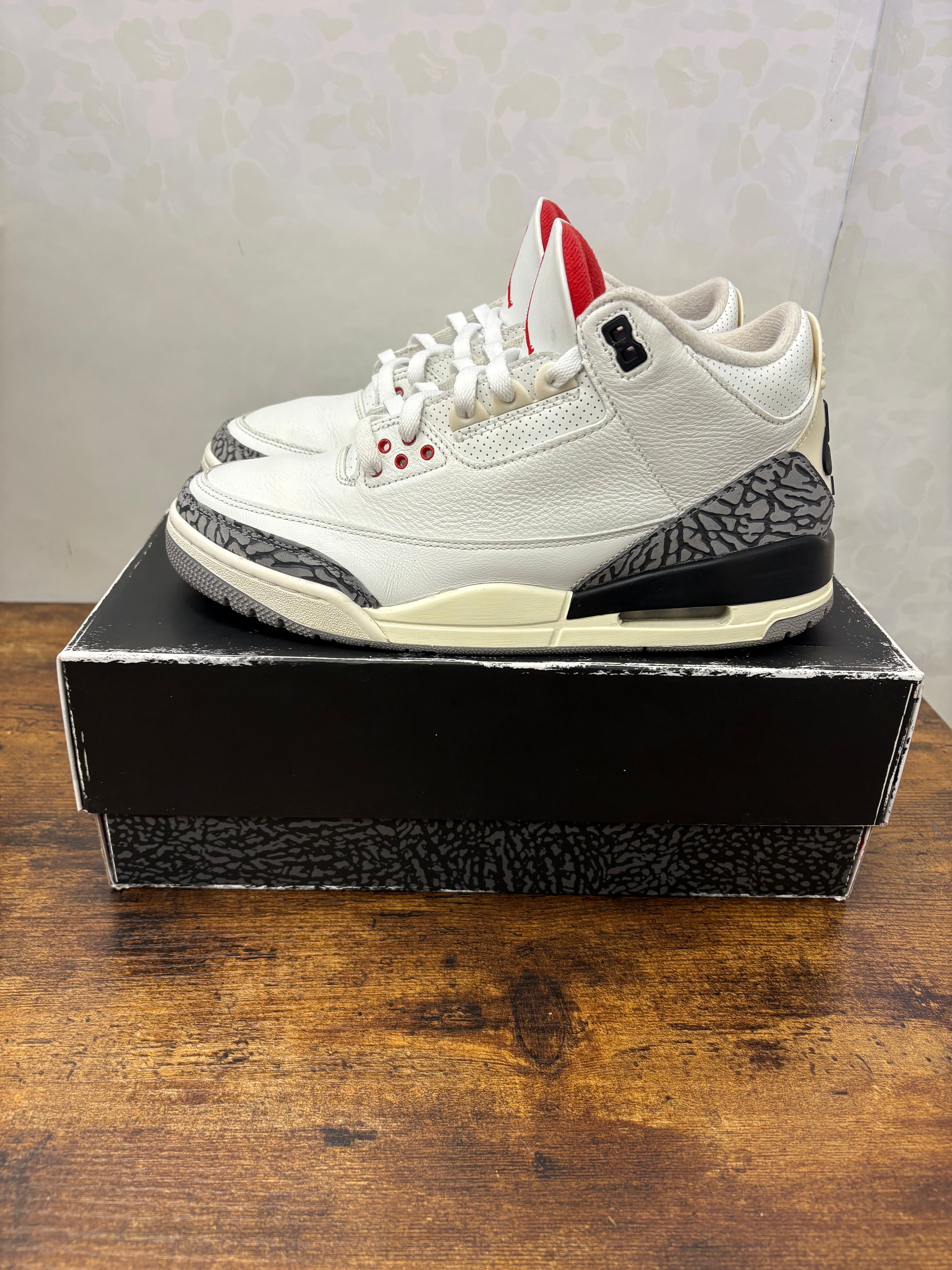 Air Jordan 3 “White Cement” Preowned Size 9.5M
