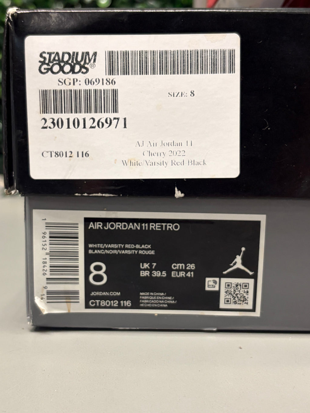 Jordan 11 High "Cherry" Size 8 Preowned