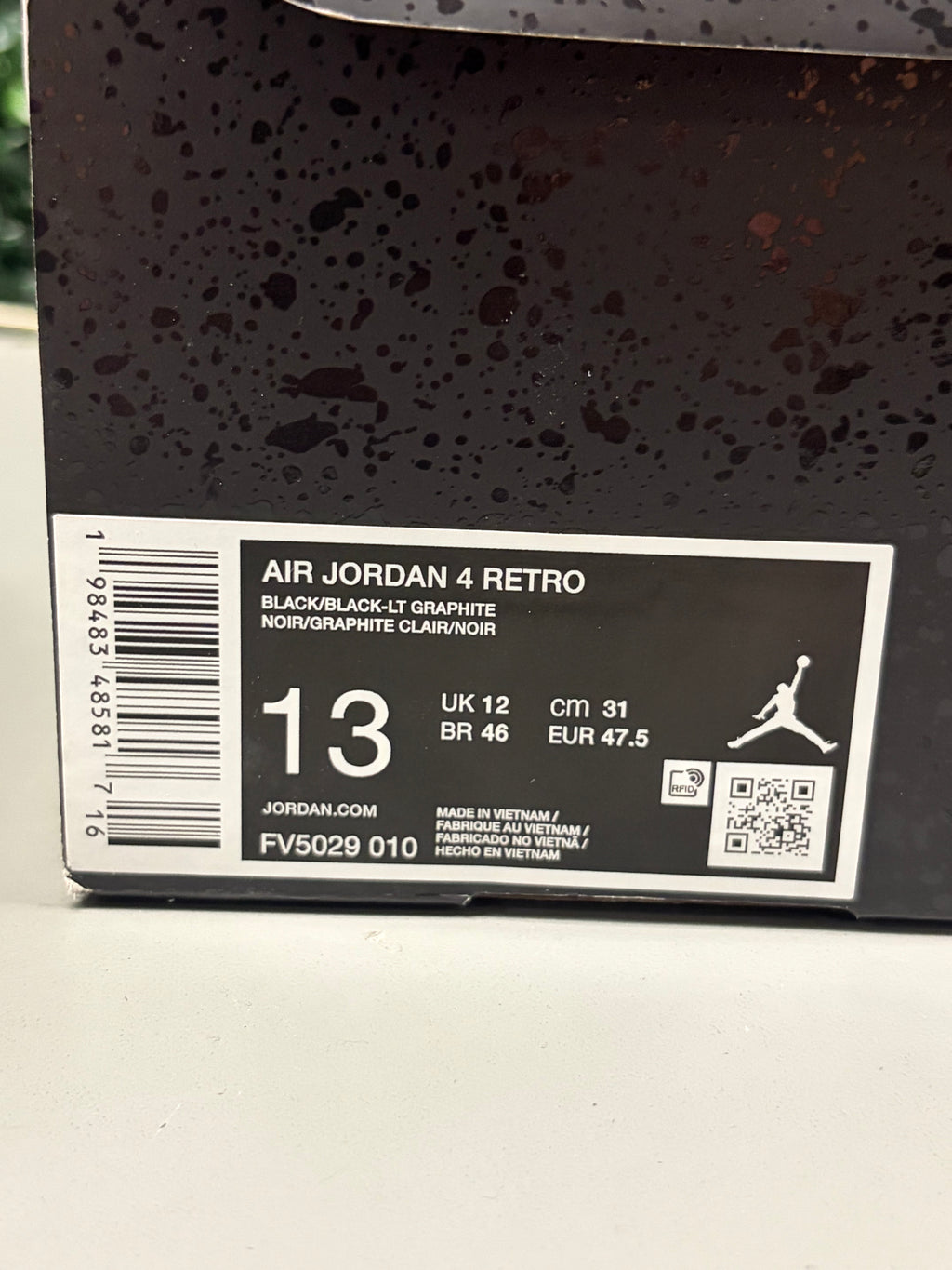 Jordan 4 Retro "Black Cat" Size 13 Preowned