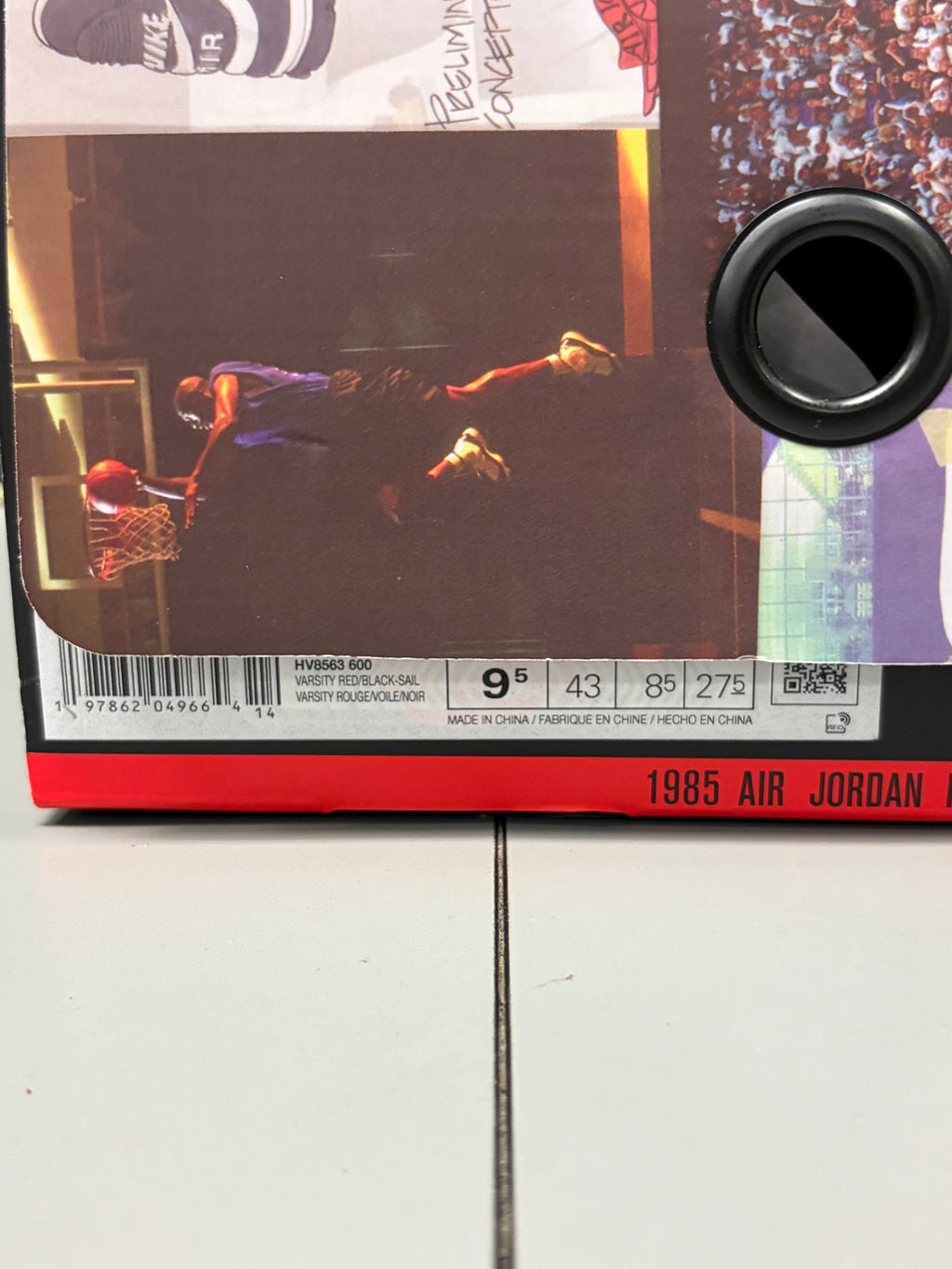 Jordan 1 Retro High X Union LA "Chicago Shadow" Size 9.5 Preowned