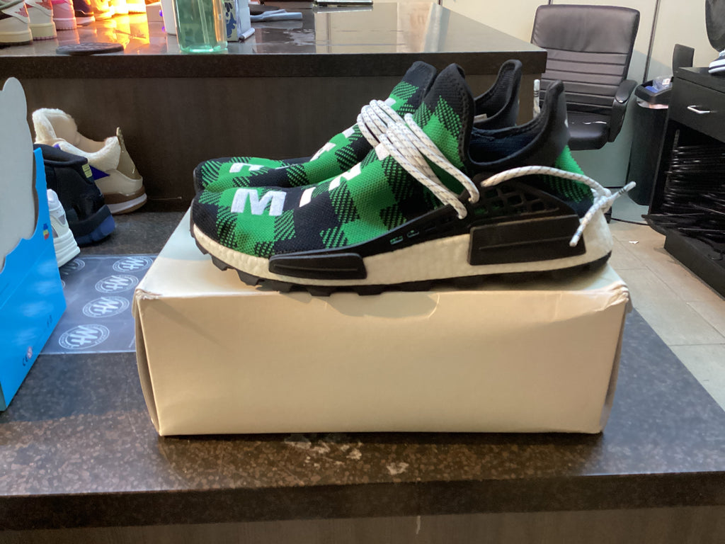 Adidas NMD Hu BBC “Green Plaid” Preowned Size 10