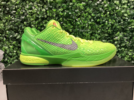 Kobe 6 Protro “Grinch” Size 10.5 Preowned