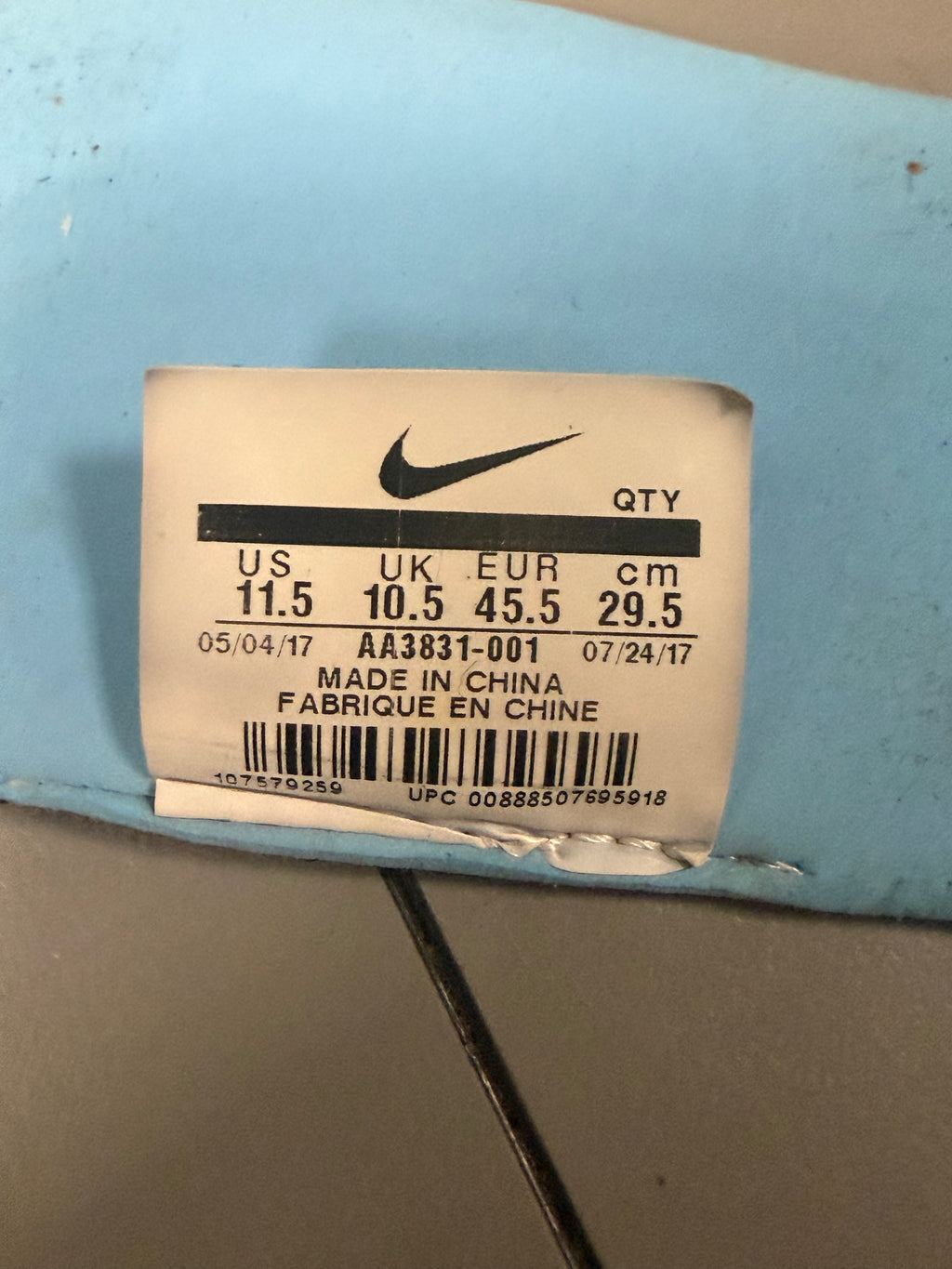 Nike Air VaporMax "Off-White" Size 11.5 Preowned #2