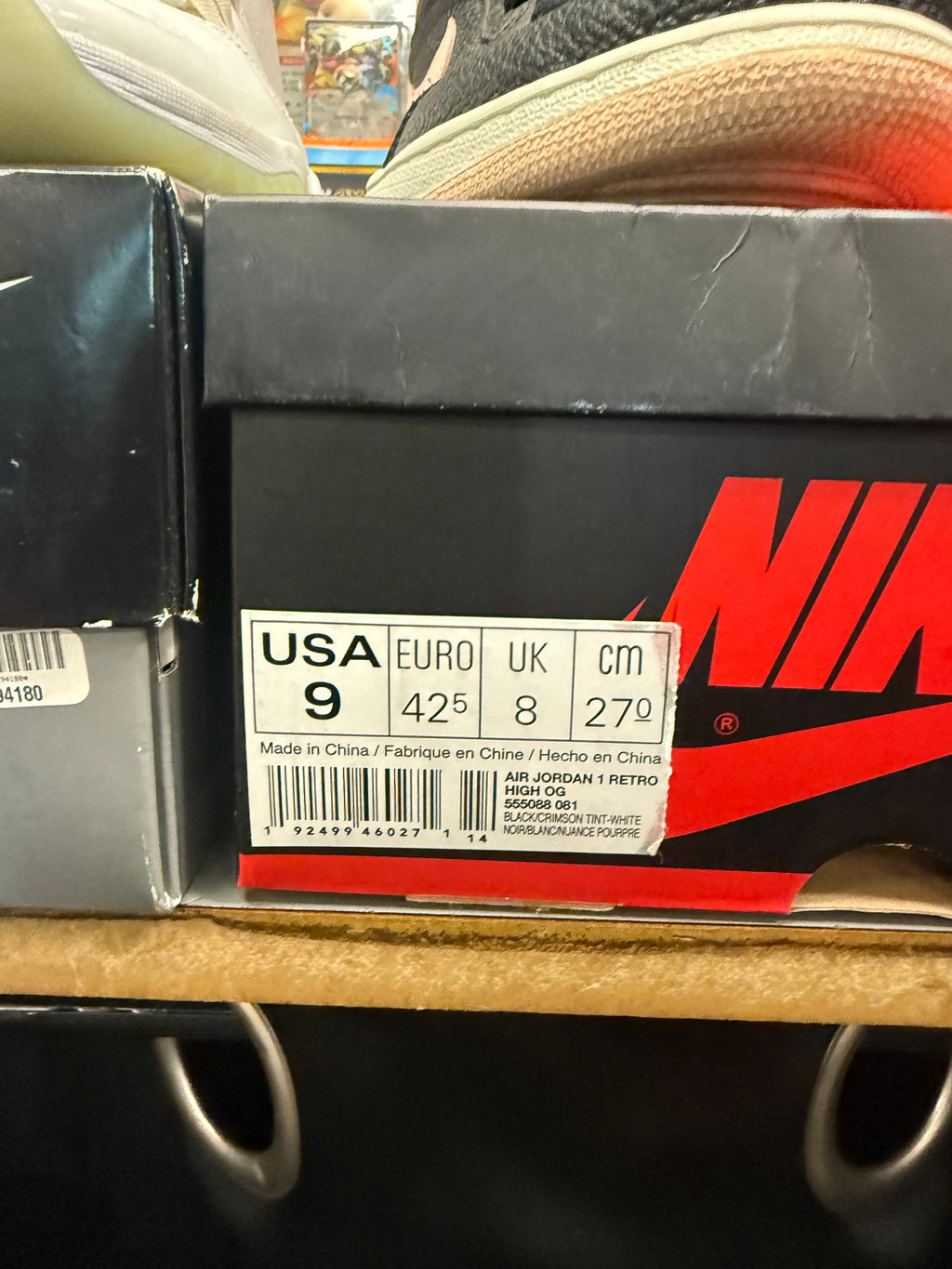 Jordan 1 High "Crimson" Size 9 Preowned