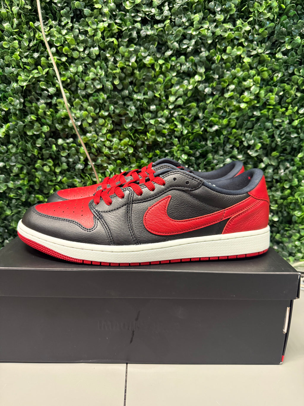 Jordan 1 Low "Bred Banned" Size 13 Tried On