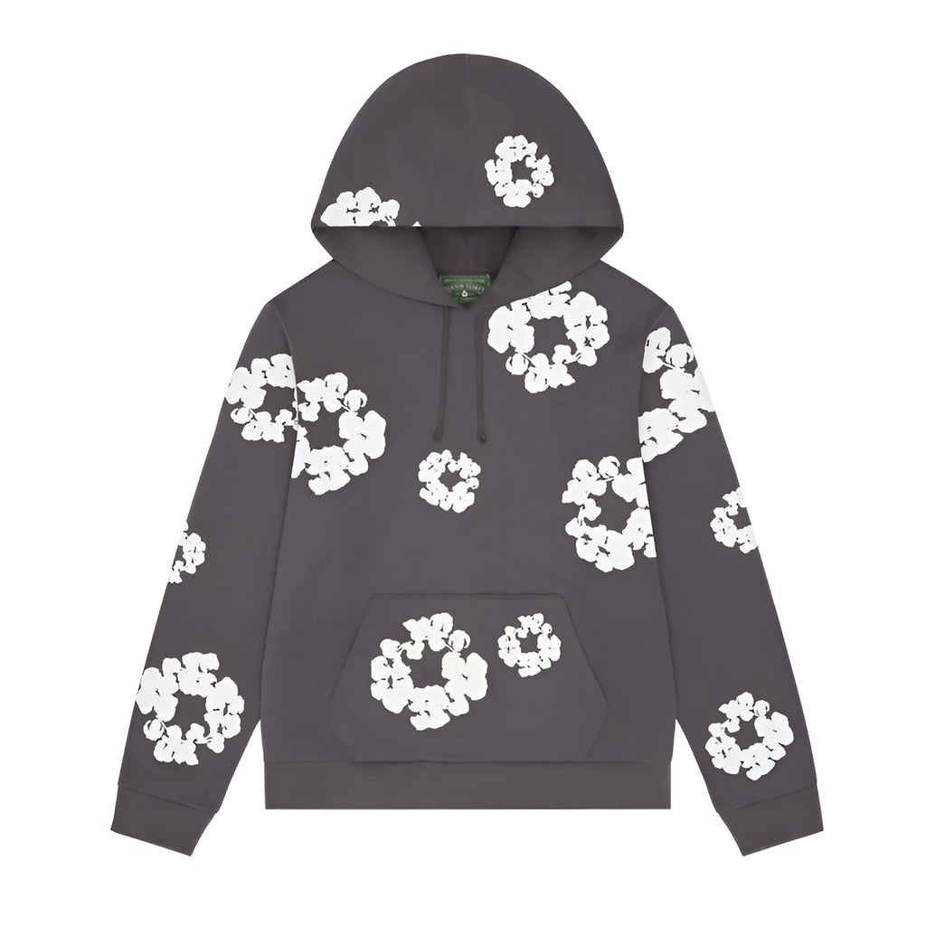 Denim Tears Cotton Wreath Hoodie Charcoal