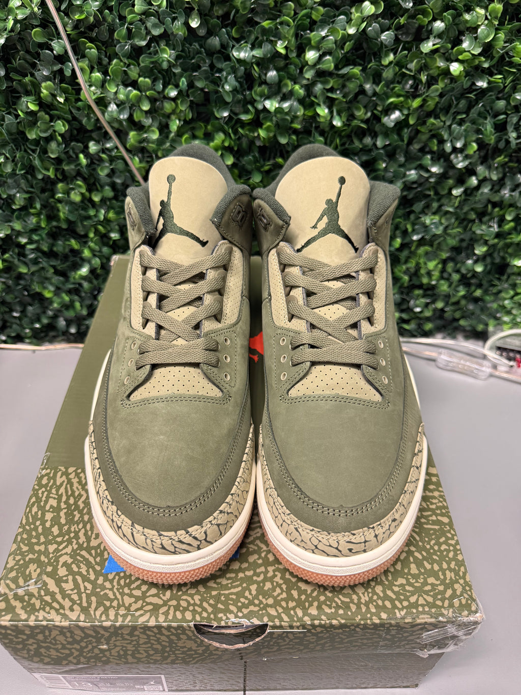 Jordan 3 “Olive” Size 13 Tried On