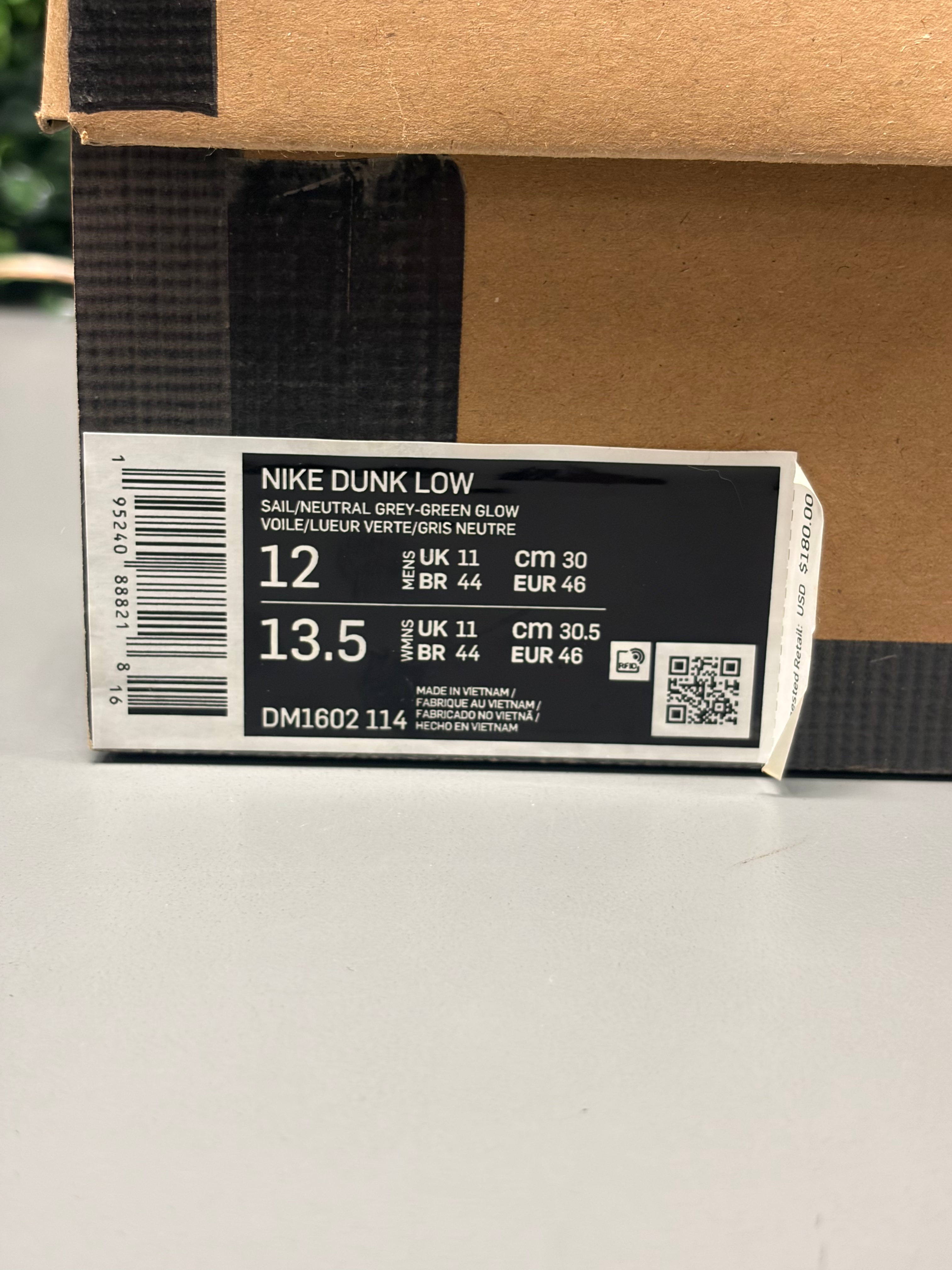 Nike Dunk Low Off-White "Lot 4" Size 12 Preowned