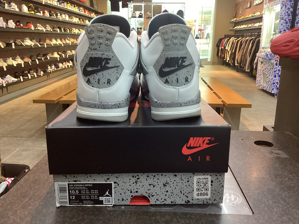 Jordan 4 “White Cement” Size 10.5 Pre Owned