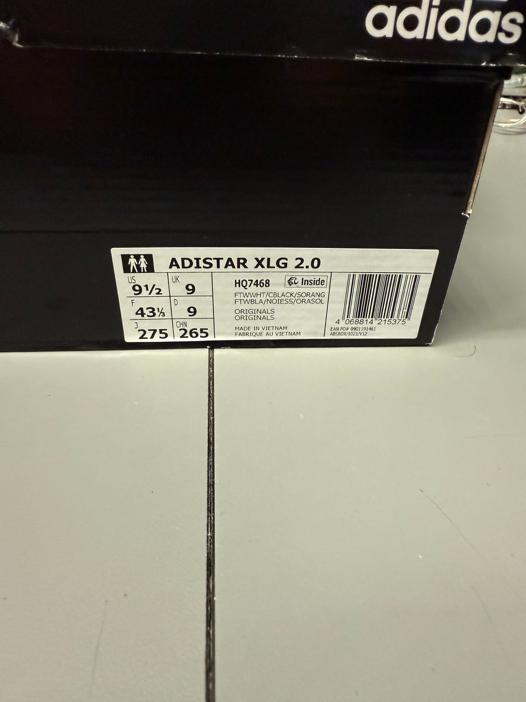 Adidas Adistar XLG 2.0 "Solar Orange" Size 9.5 Preowned