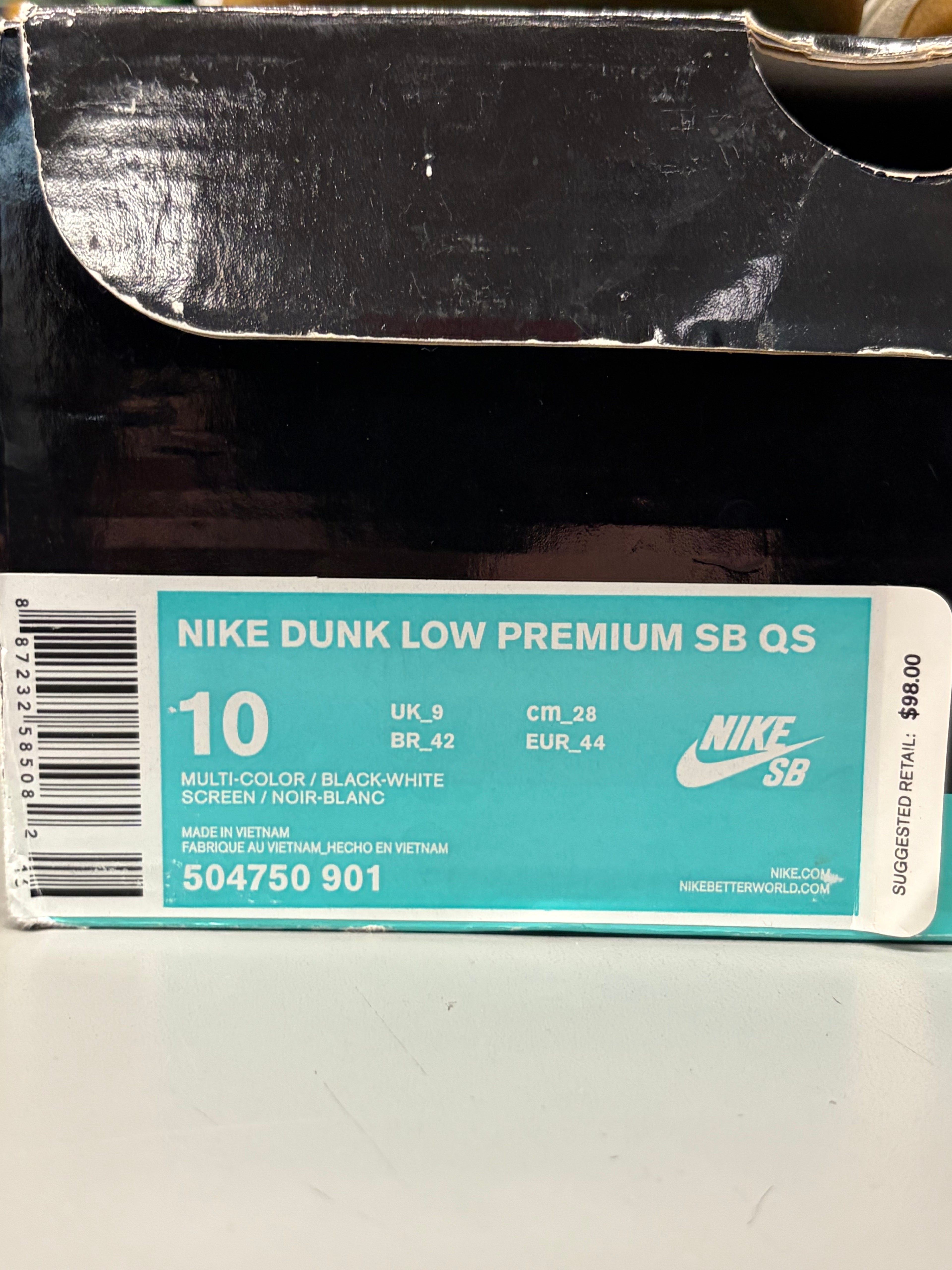 Nike SB Dunk Low "Hackey Sack" Size 10 Preowned
