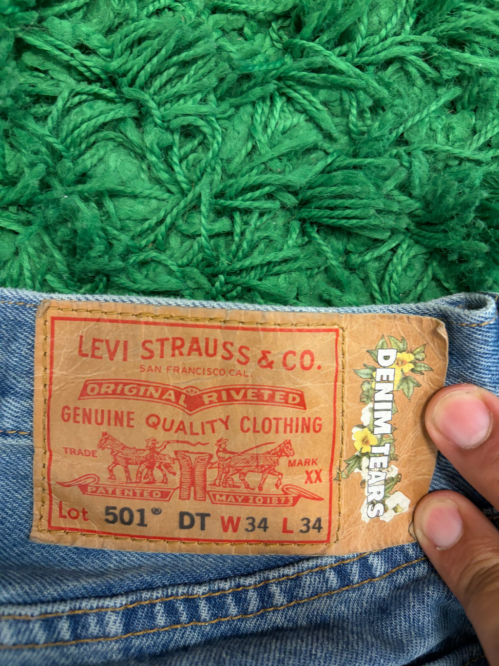 Denim Tears x Levi's Cotton Wreath Jean Light Wash "W34 X L34"