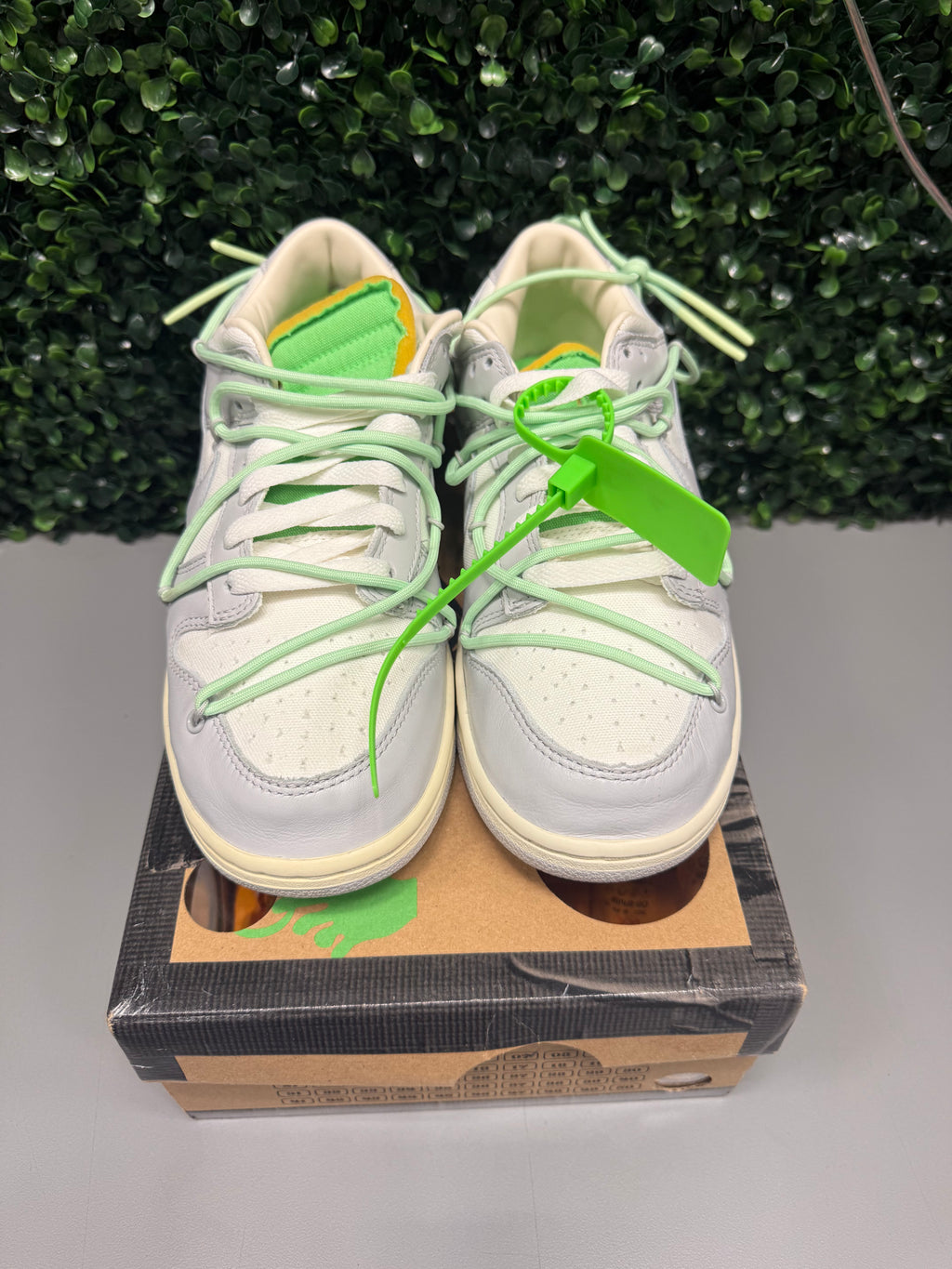 Nike Dunk Low X Off-White "Lot 7" Size 9 Tried On