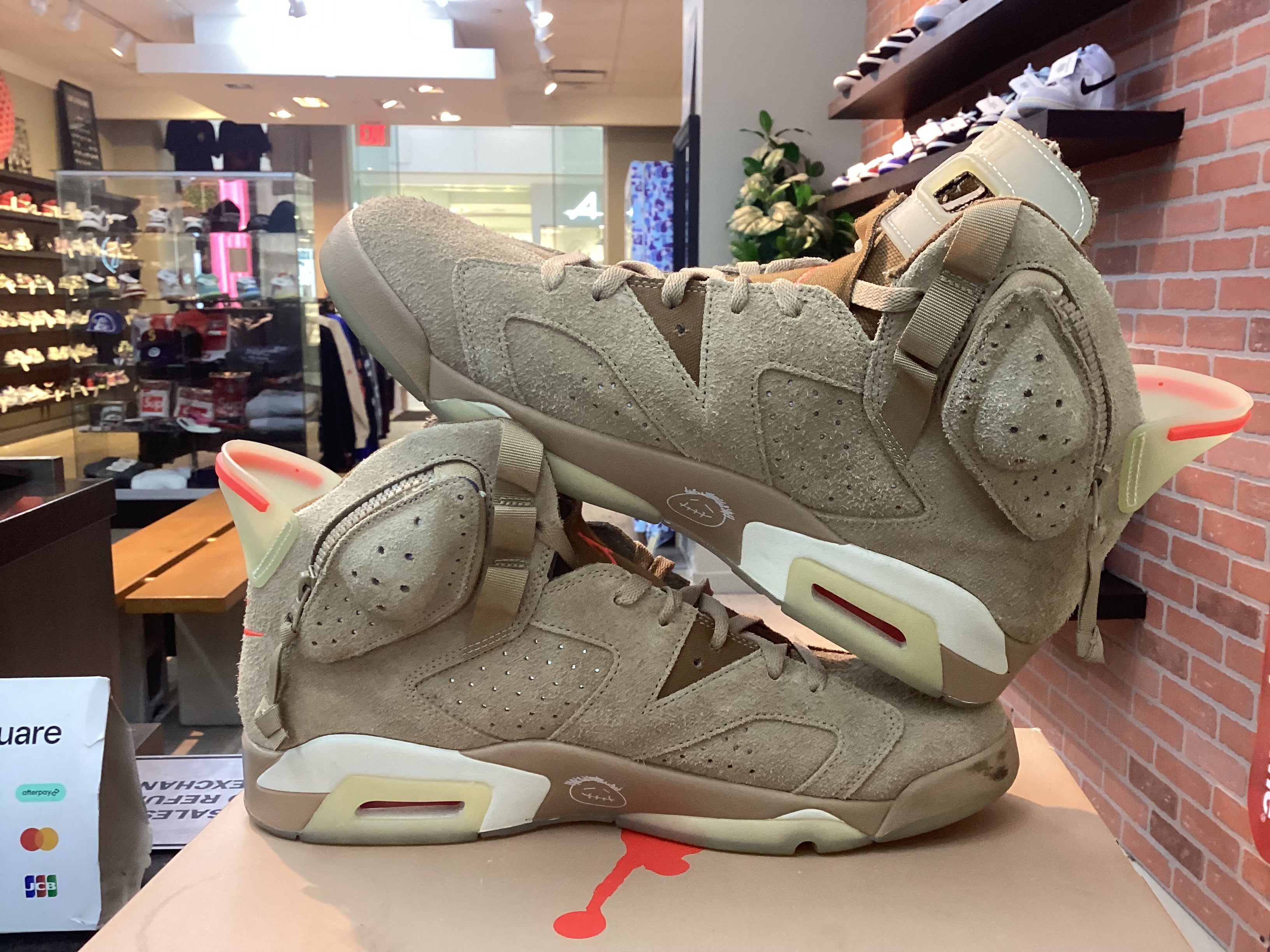 Jordan 6 “Travis Scott British Khaki” Size 13 Preowned