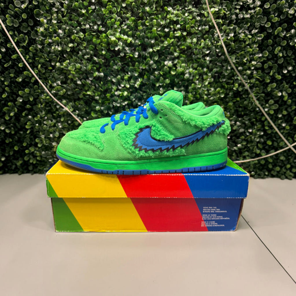 Nike SB Dunk Low X Grateful Dead "Green” Size 12 Preowned