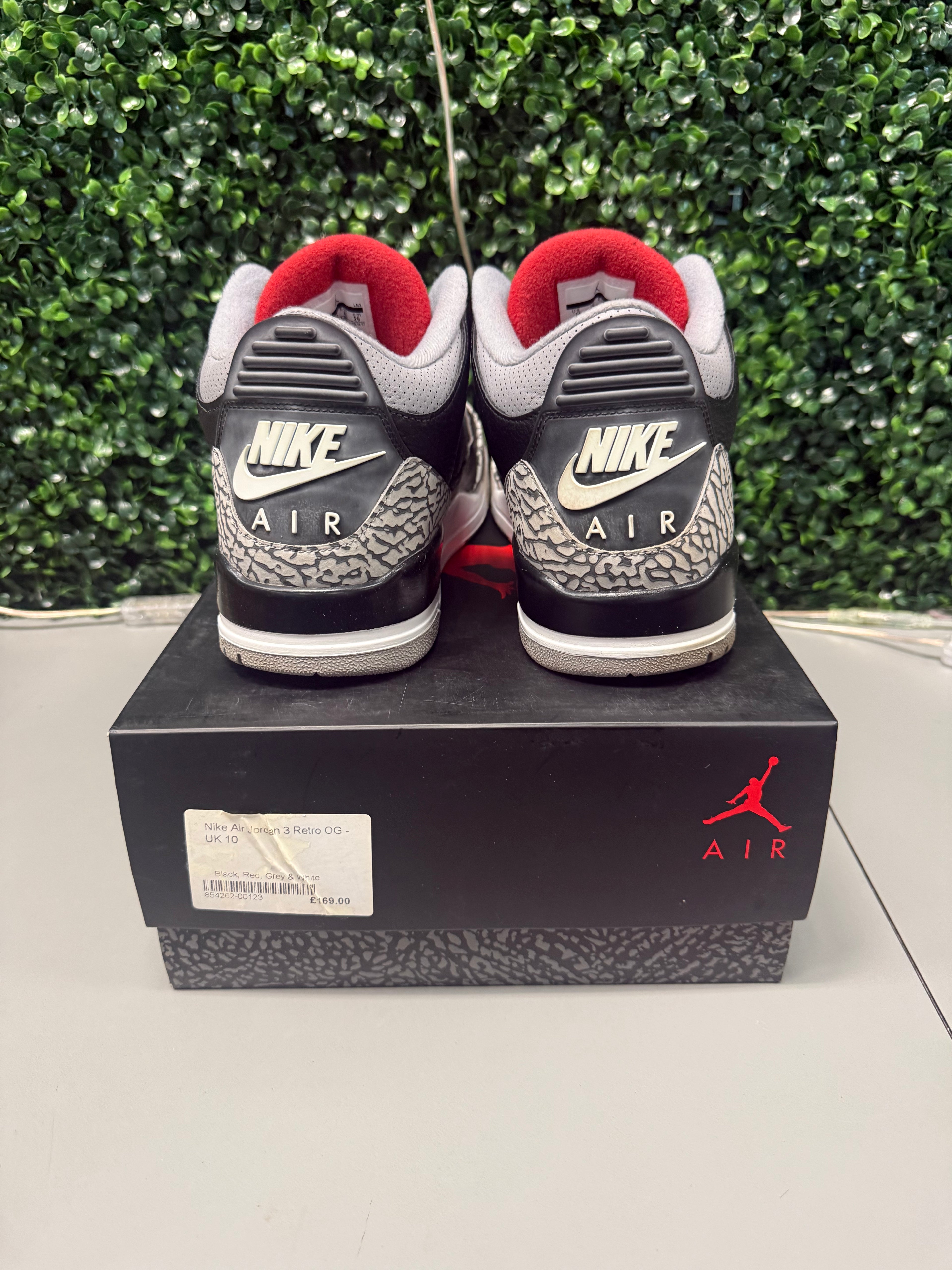 Jordan 3 Retro "Black Cement 2018" Size 11 Preowned