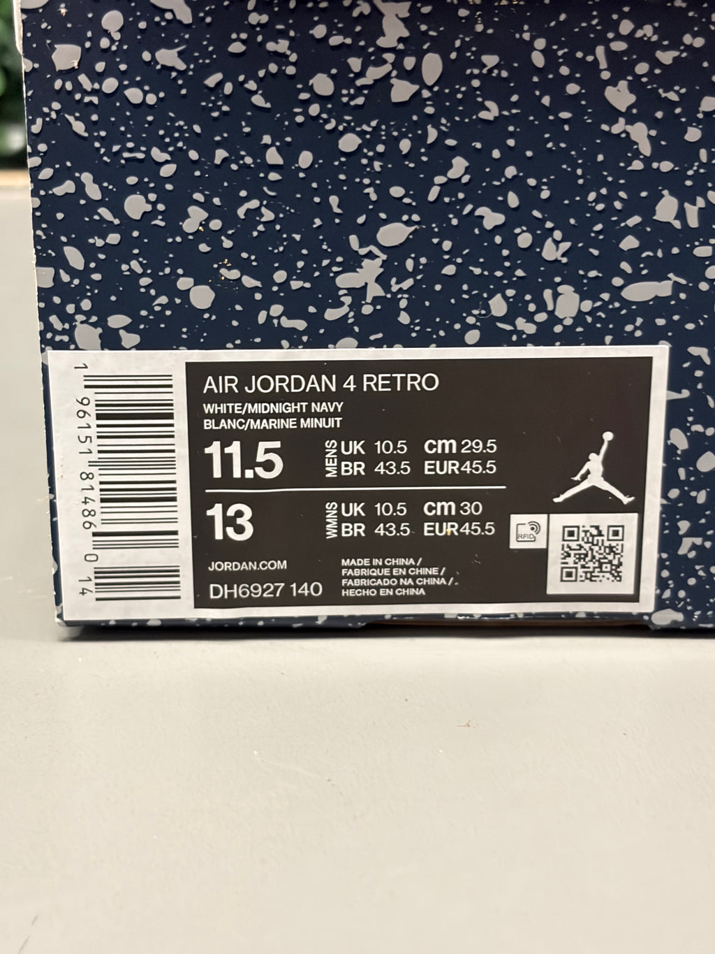 Jordan 4 "Midnight Navy" Size 11.5 Preowned
