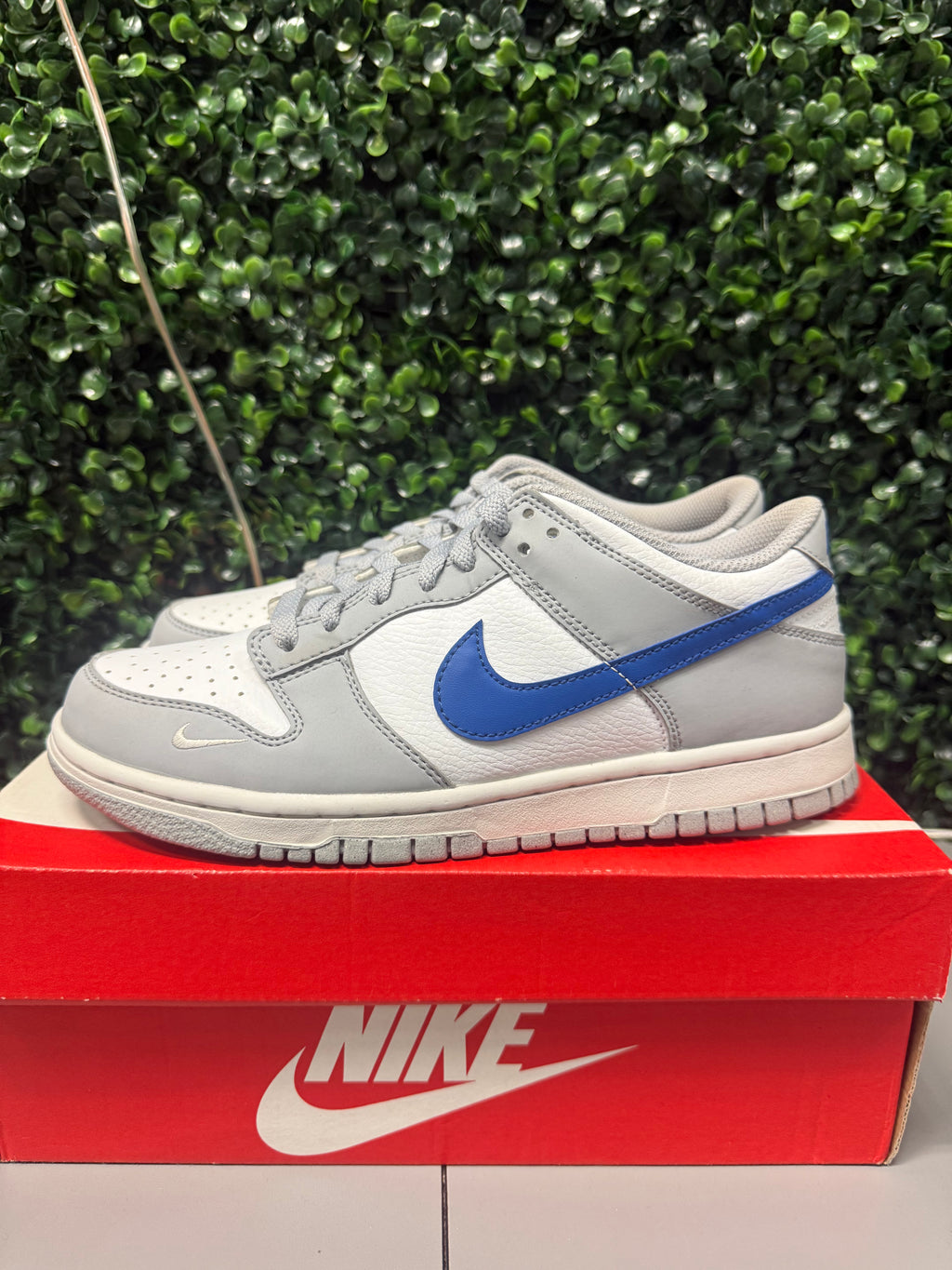 Nike Dunk Low "Wolf Grey Royal" Size 7Y / 8.5W Preowned