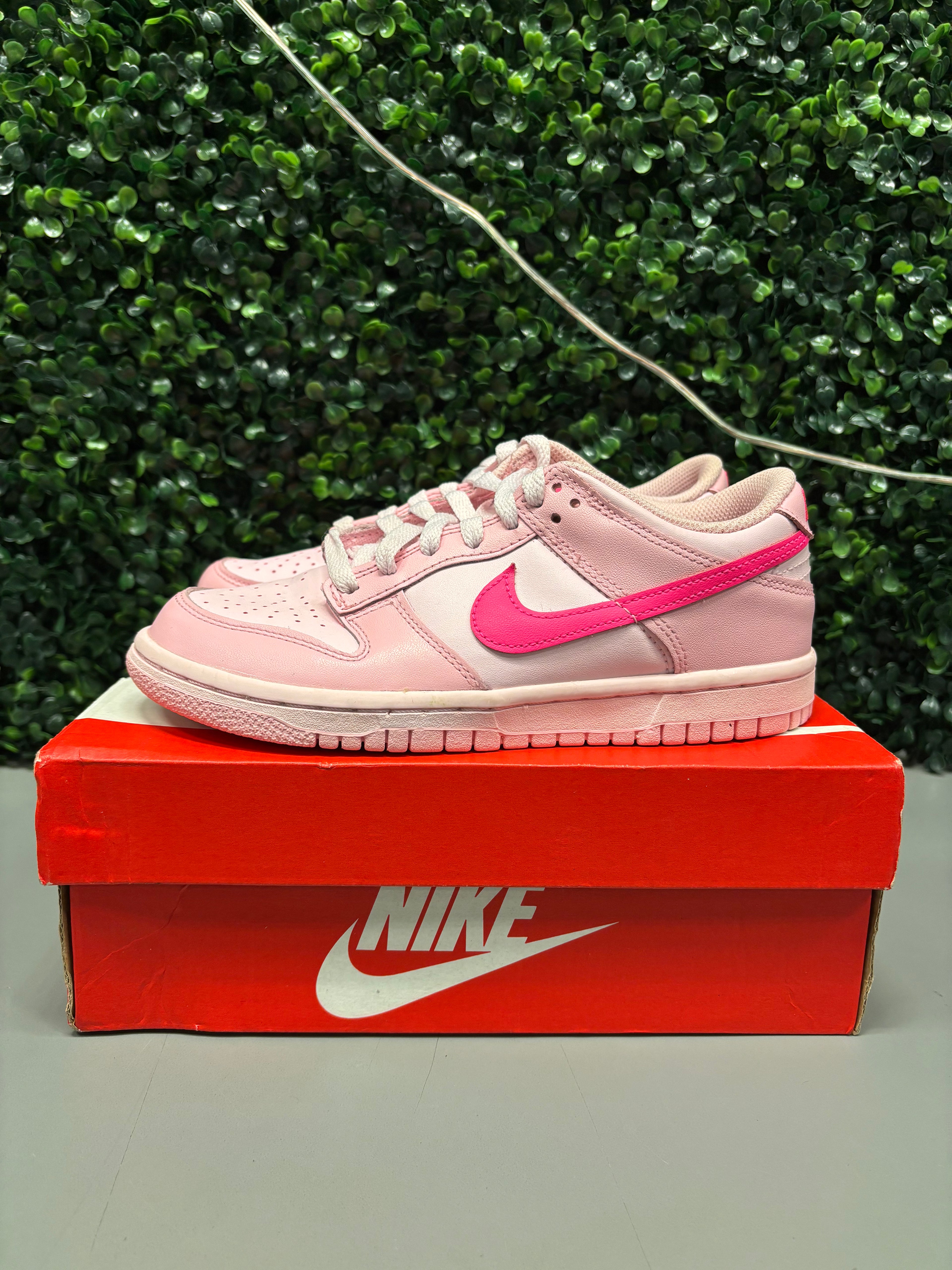 Nike Dunk Low GS "Triple Pink" Size 4.5Y Preowned