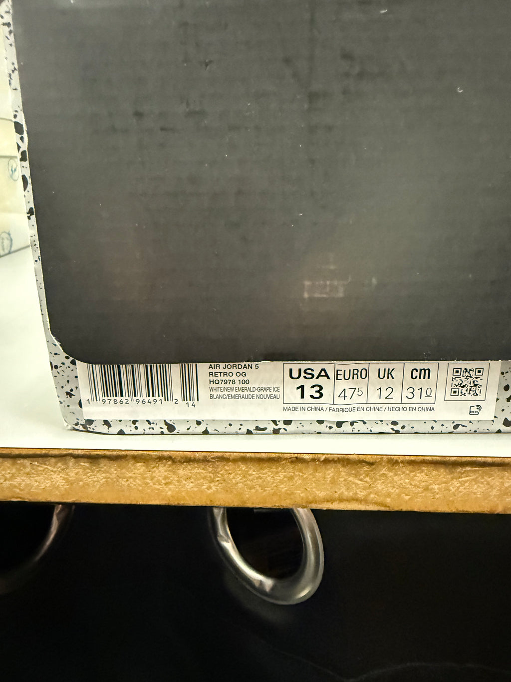 Jordan 5 "Grape" Size 13 Tried On