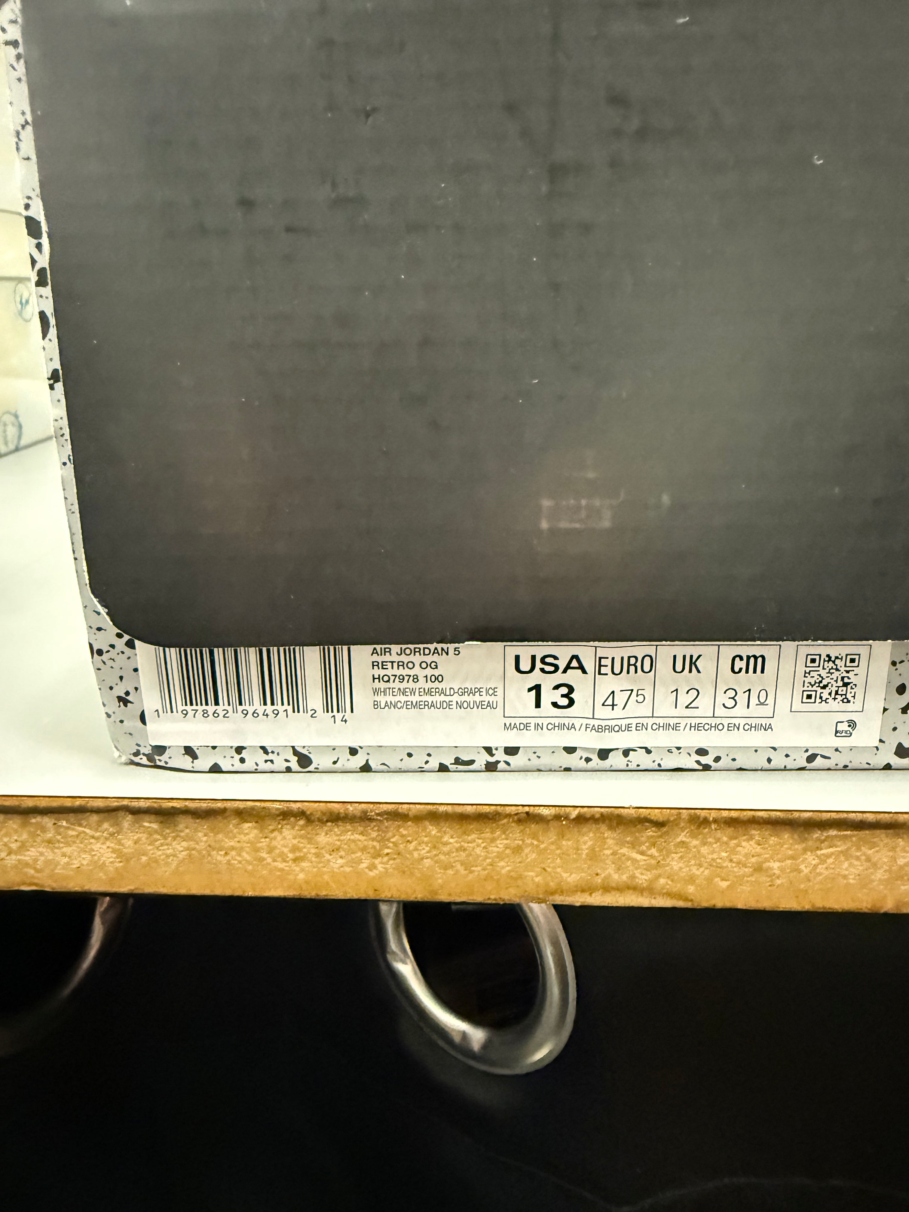 Jordan 5 "Grape" Size 13 Tried On