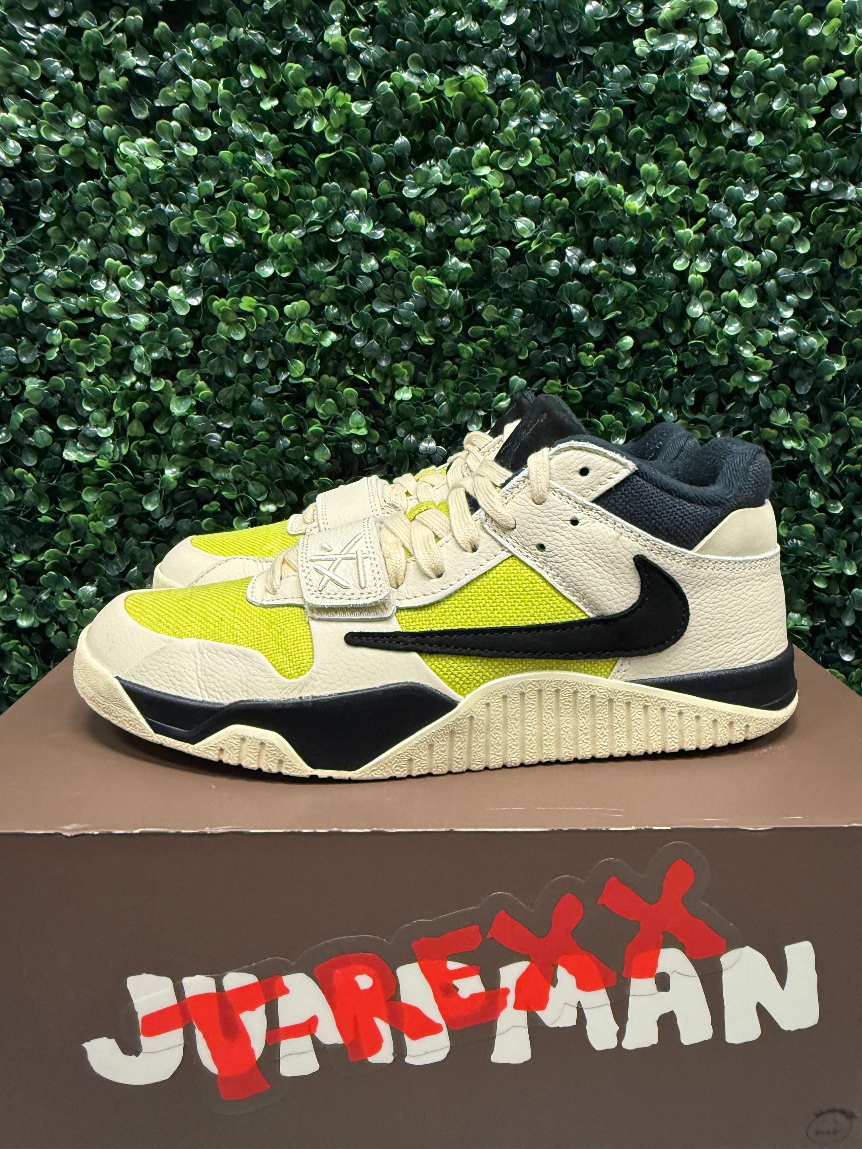 Jordan Jumpman Jack X Travis Scott "Bright Cactus" Size 9.5 Preowned