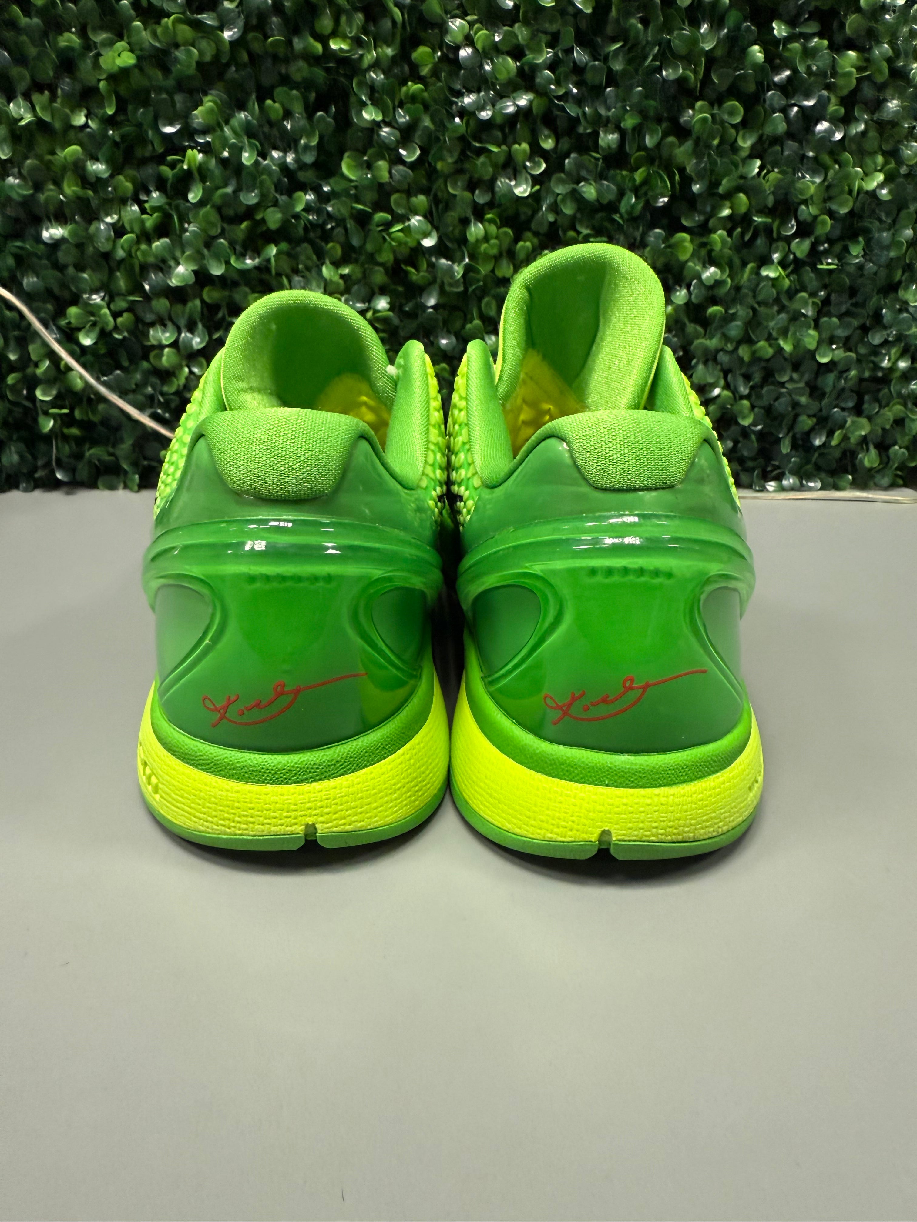Nike Kobe 6 Protro "Grinch" Size 11 Preowned (No Box)