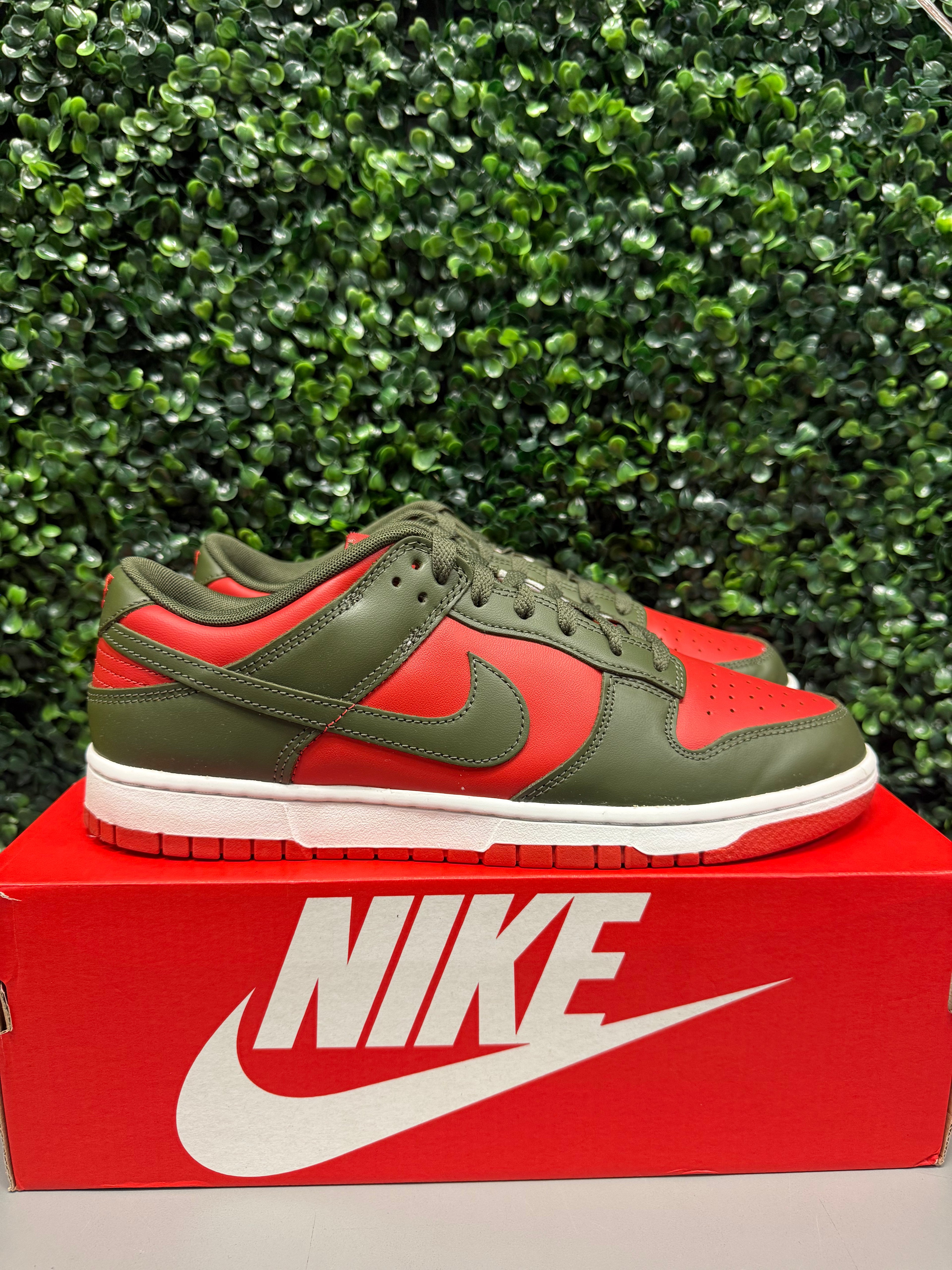 Nike Dunk Low "Red Cargo Khaki" Size 11 Preowned