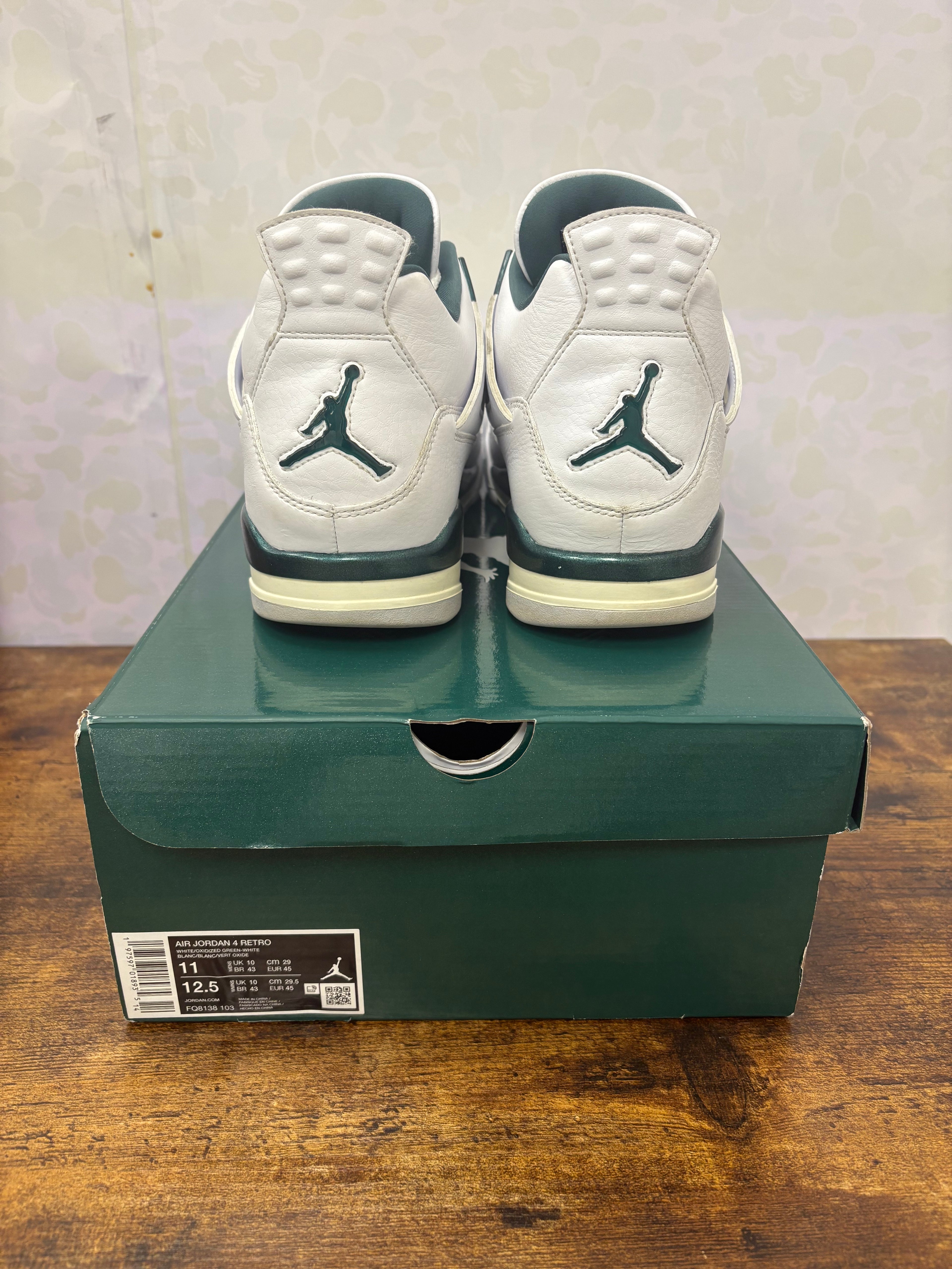 Jordan 4 “Oxidized Green” Preowned Size 11