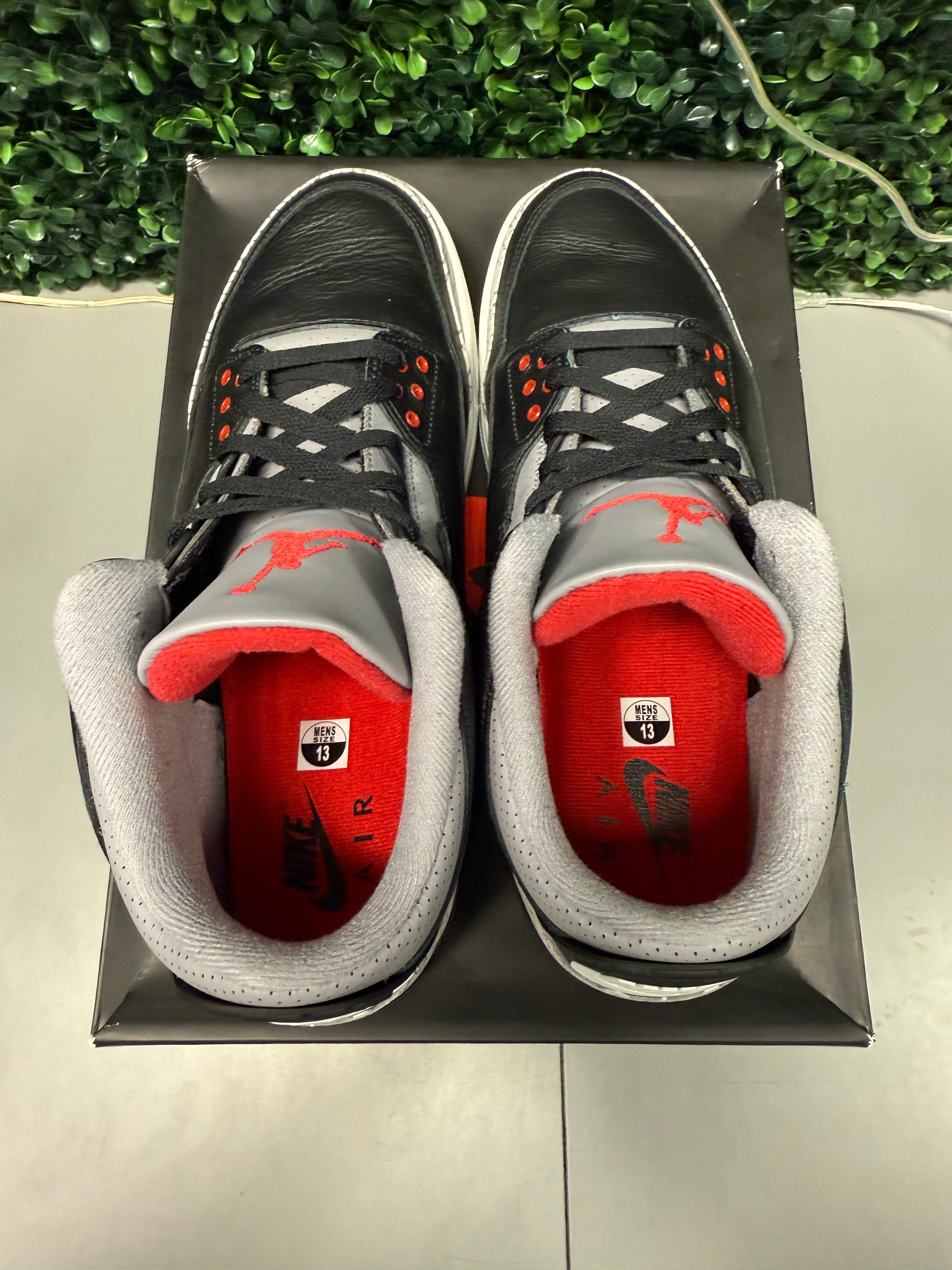 Jordan 3 "Black Cement 2024" Size 13 Preowned