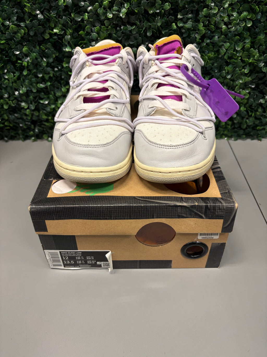 Nike Dunk Low Off-White "Lot 3" Size 12 Preowned