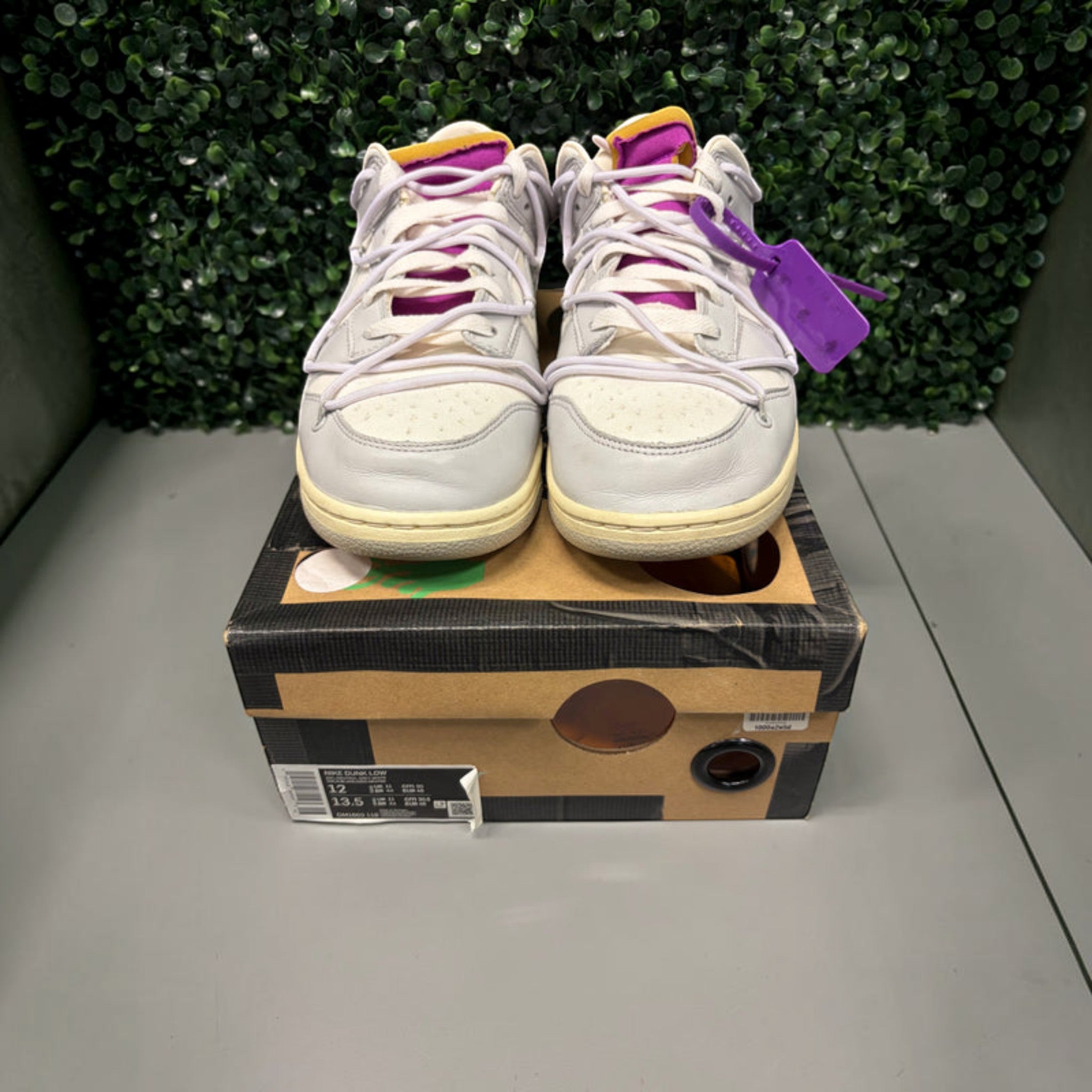 Nike Dunk Low Off-White "Lot 3" Size 12 Preowned