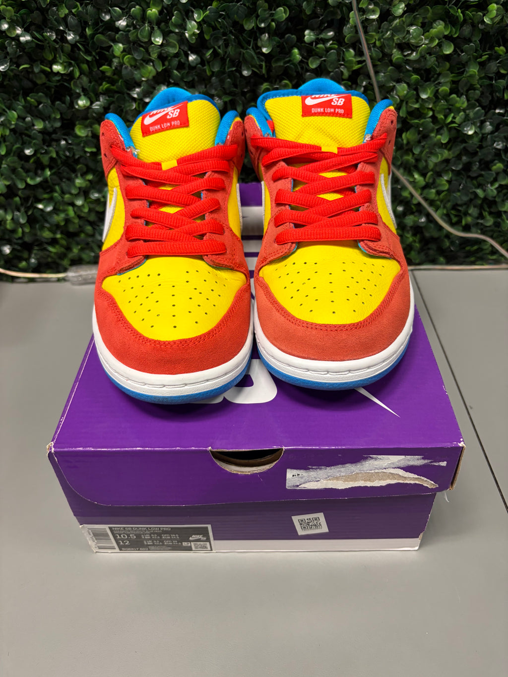 Nike SB Dunk Low Pro "Bart Simpson" Size 10.5 Preowned