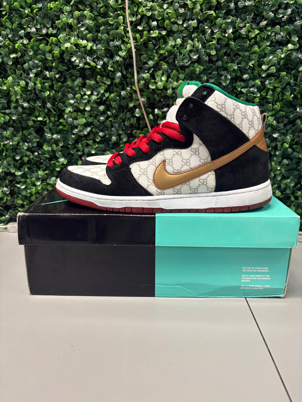 Nike SB Dunk High Black Sheep "Paid in Full" (GUCCI) Size 11 Preowned