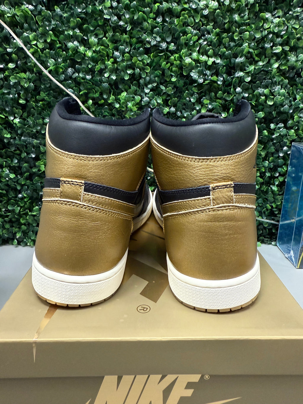 Jordan 1 High "Metallic Gold" Size 13 Tried On