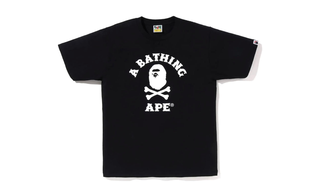 Bape Captain Ape Crossbone Tee (Black)