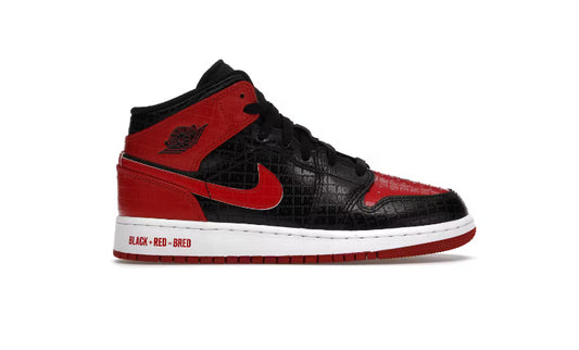 Jordan 1 Mid “Bred Text” (GS)