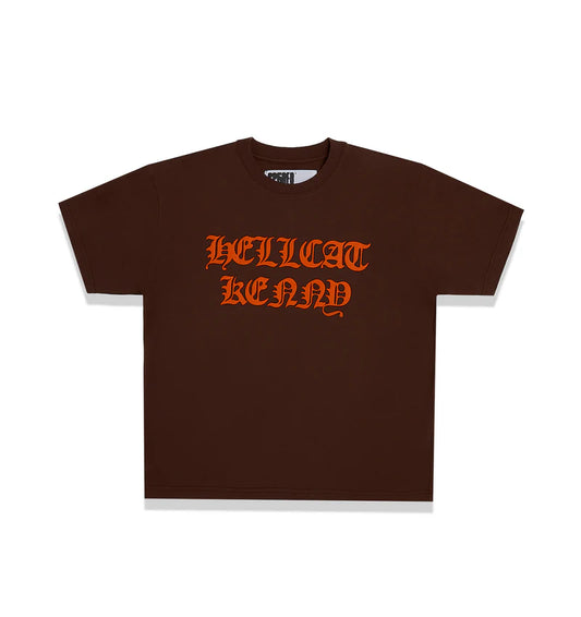 Sp5der Hellcat Kenny Tee “Brown”