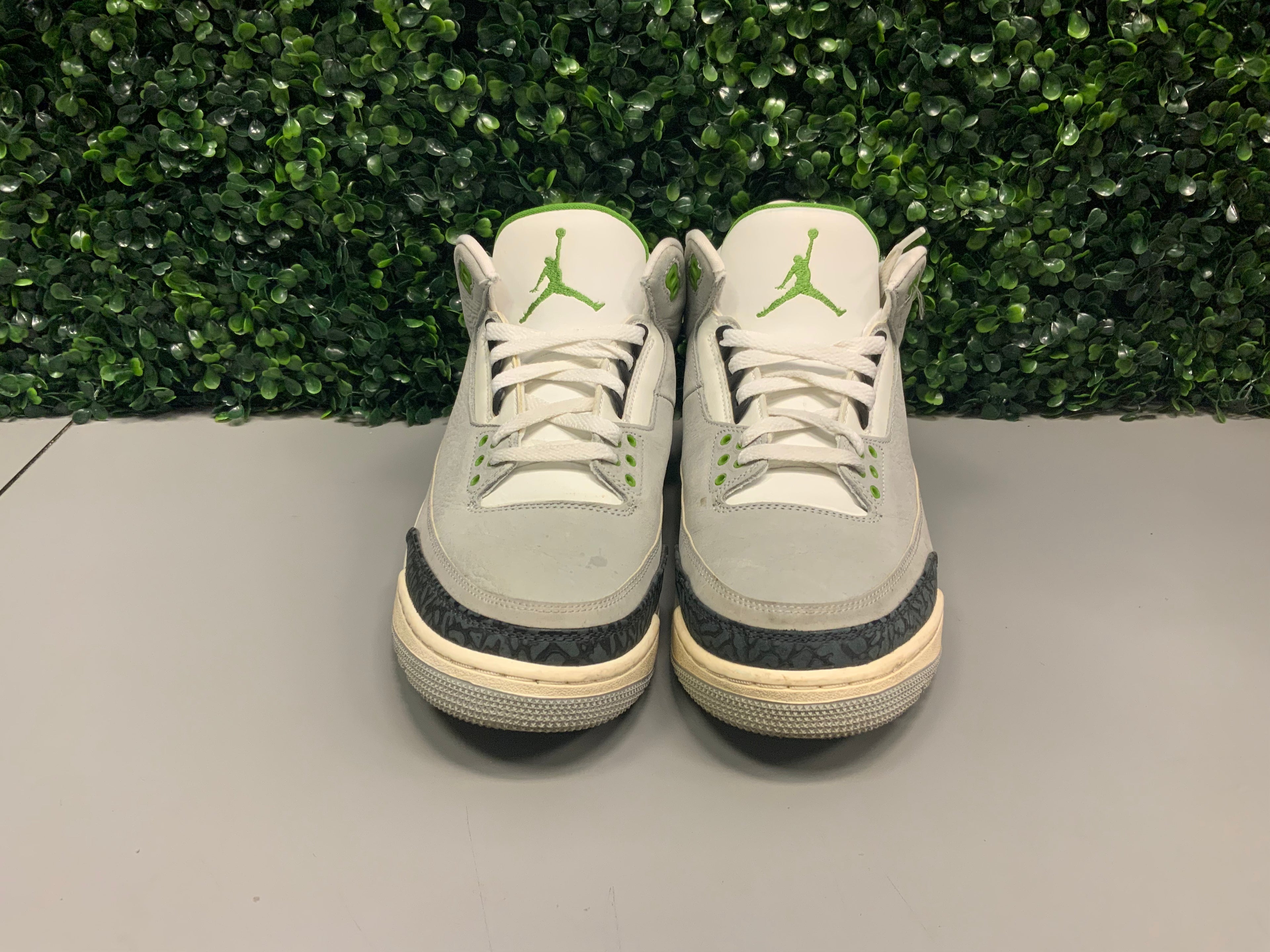 Jordan 3 "Chlorophyll" Size 11 Preowned