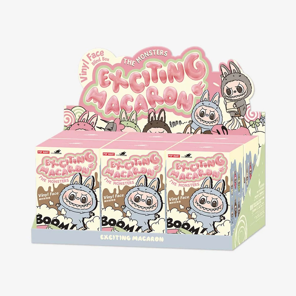 Pop Mart Labubu The Monsters Exciting Macaron Vinyl Plush Pendant Single Blind Box