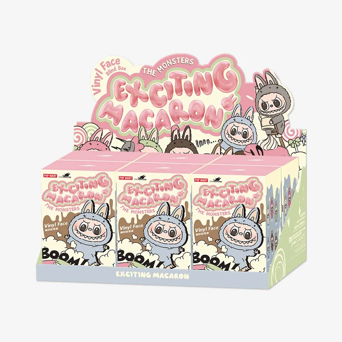 Pop Mart Labubu The Monsters Exciting Macaron Vinyl Plush Pendant Single Blind Box